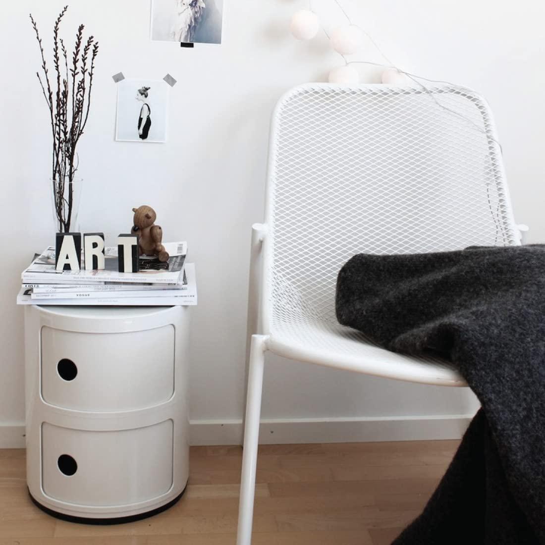 Kartell Componibili, 2 elementi, valge, ümmargune alus – lisavaade