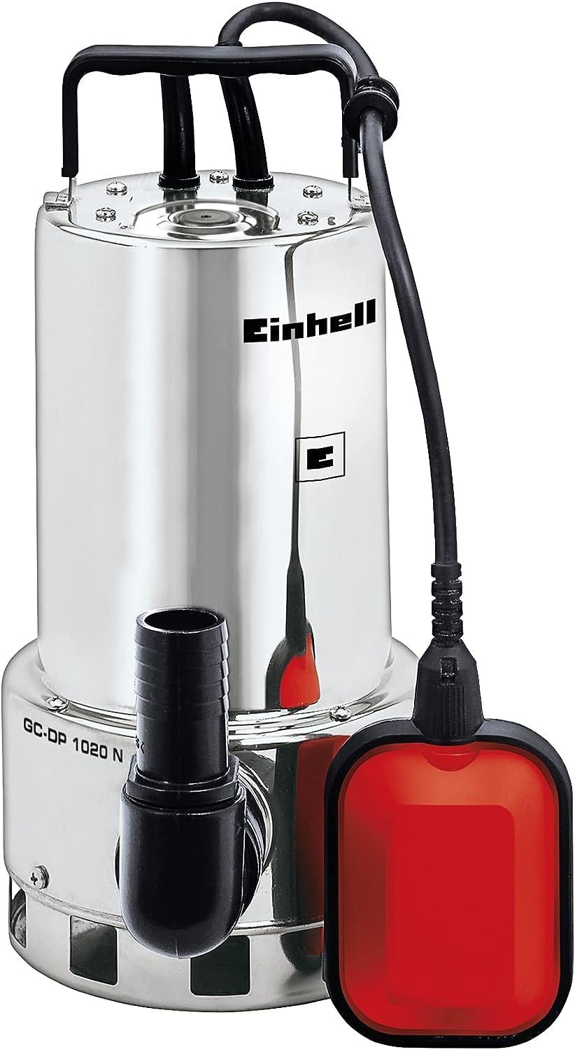Einhelli mustaveepump GC-DP 1020 N (1000W, Ø20mm osakeste, 18 000L/h voolukiirus, ujuklüliti, kandesang, universaalühendustega)