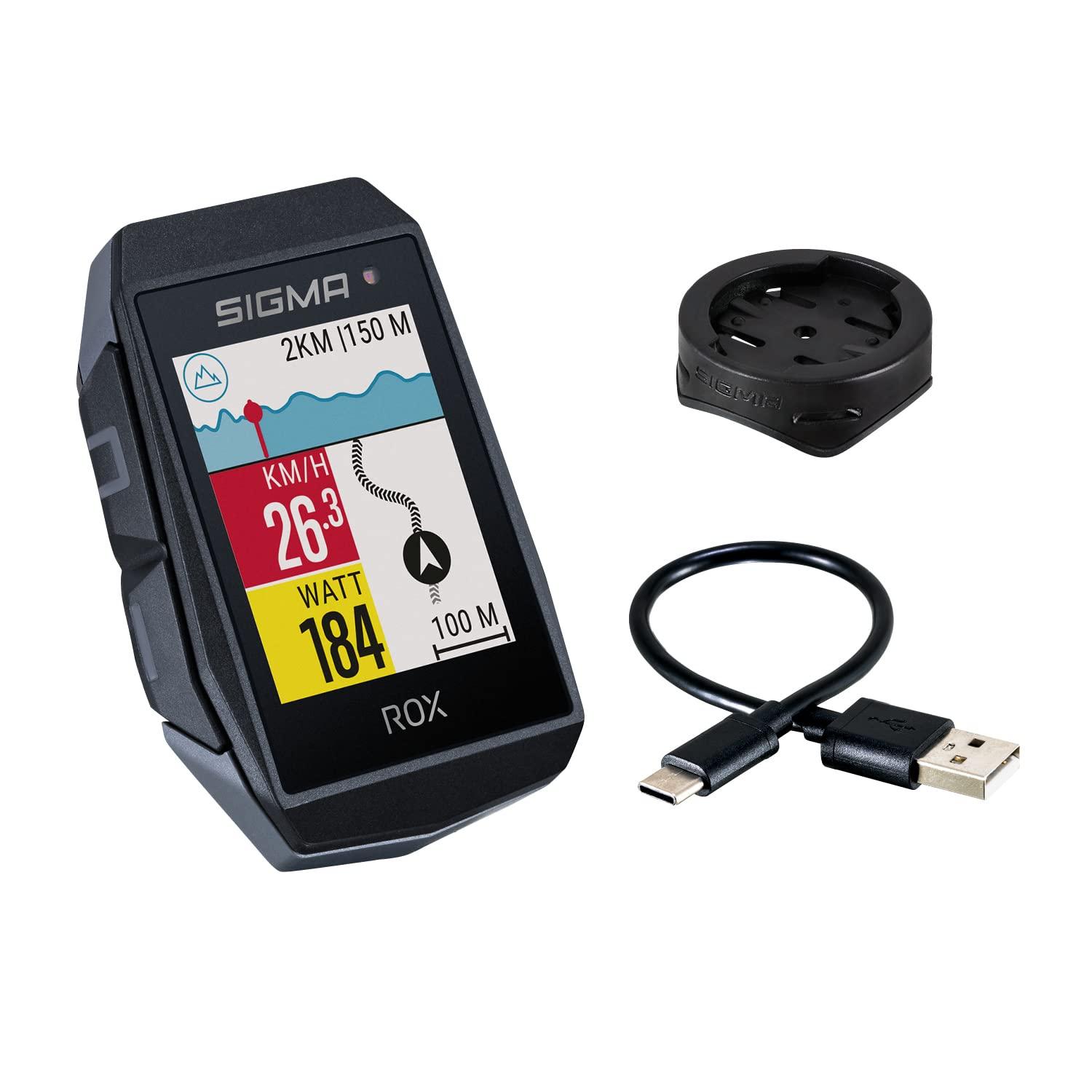 SIGMA ROX 11.1 jalgrattakompuuter GPS-ga | 150 funktsiooni – Jalgratta Navi Komoot | E-Bike valmis | Juhtmevaba rattakompuuter 1,77″ ekraaniga | GPS spidomeeter, jalgrattakompuuter, GPS jälgija jalgrattale – detailne vaade