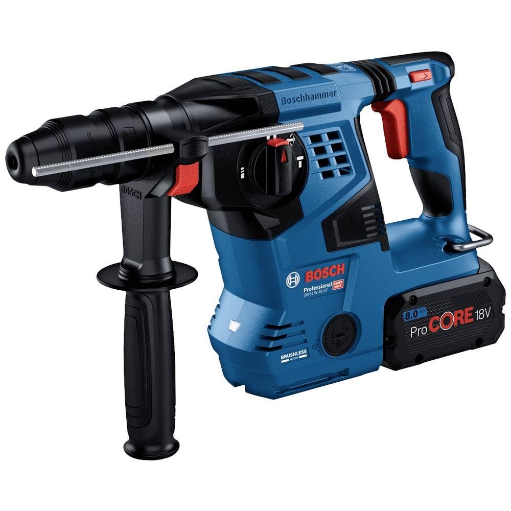 Bosch Professional 18V Aku Puurvasar GBH 18V-28 CF (lisakäepide, määrdetoru, kiirpadrun, L-BOXX sisemine osa, L-BOXX, ilma aku/laadijata)