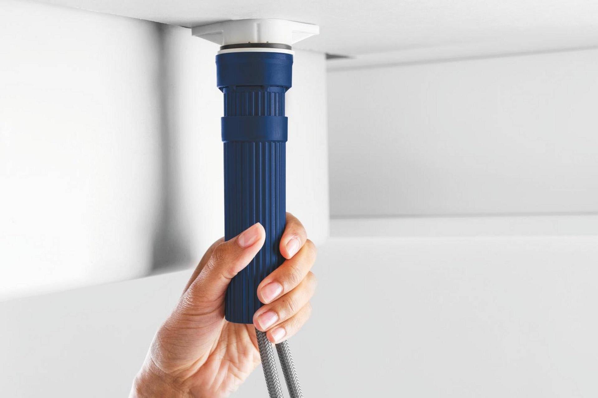 GROHE Start – Ühe käepidemega köögisegisti (DN15, 90° pööramisulatus, väljatõmmatava dušiga) superteras, 30531DC1 – lisavaade