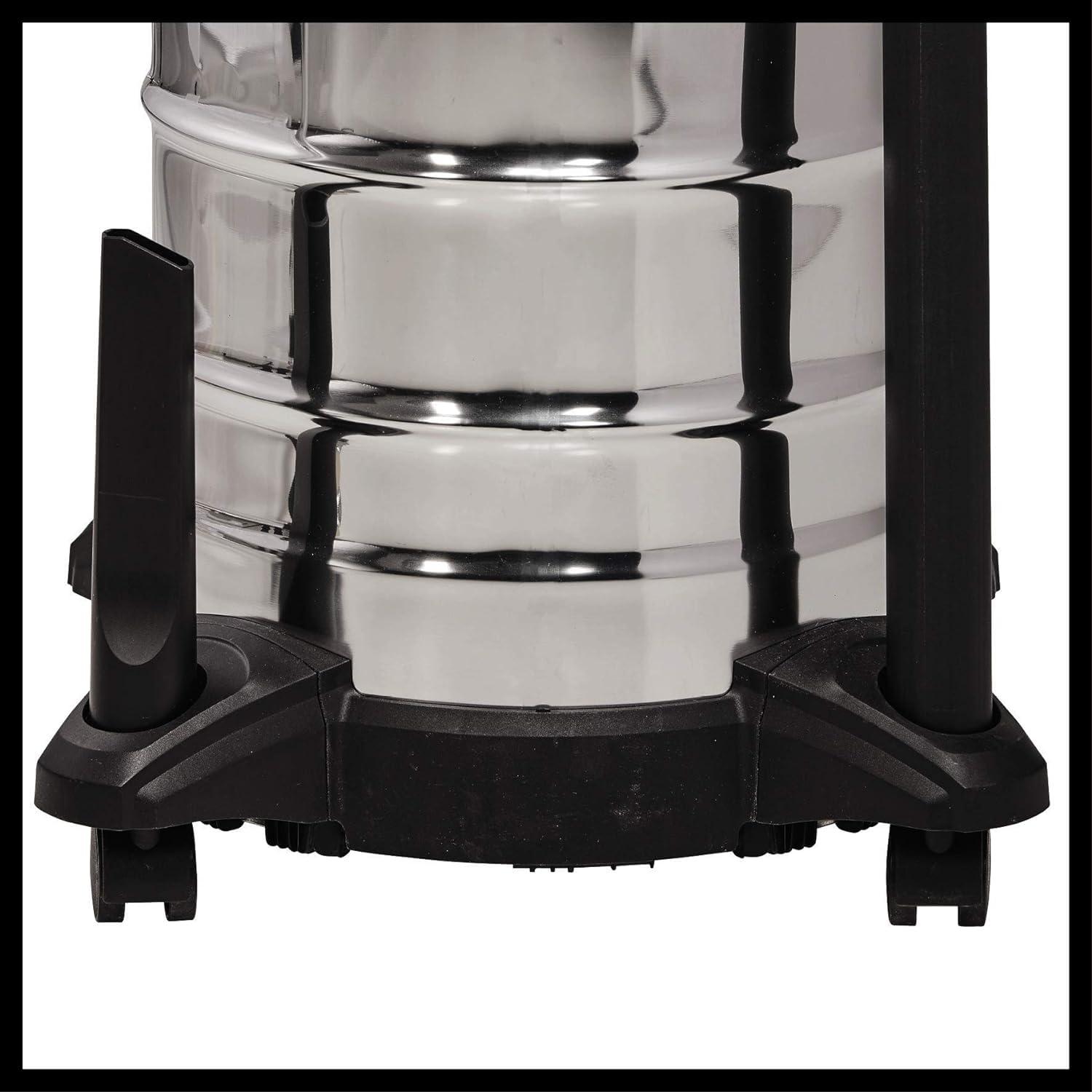 Einhell märg- ja kuivtolmuimeja TC-VC 1930 S (1 500 W, roostevabast terasest 30 l mahuti, puhumisfunktsioon, plastist imuvoolik, kombiotsik, praootsik ja mitmesugused filtrid) – pilt 9