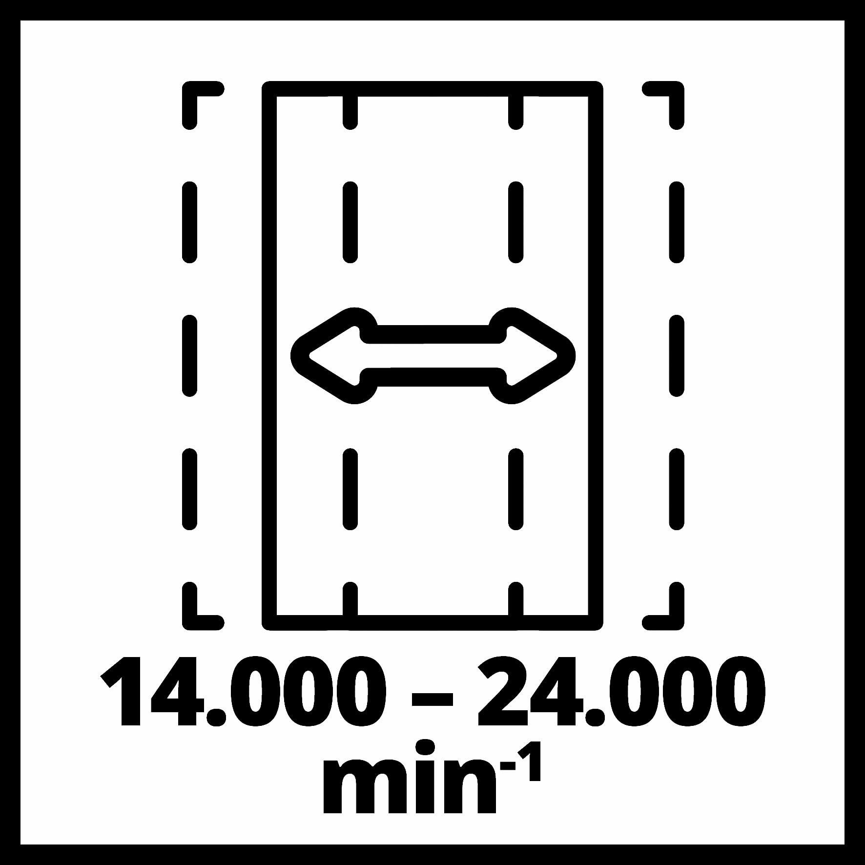 Einhell Schwingschleifer TE-OS 2520 E (250 W, 115×230 mm, kiirusereguleerimine, tolmuimeja adapter, takjakinnitus, lihvpaber P120, kohver) – pilt 9