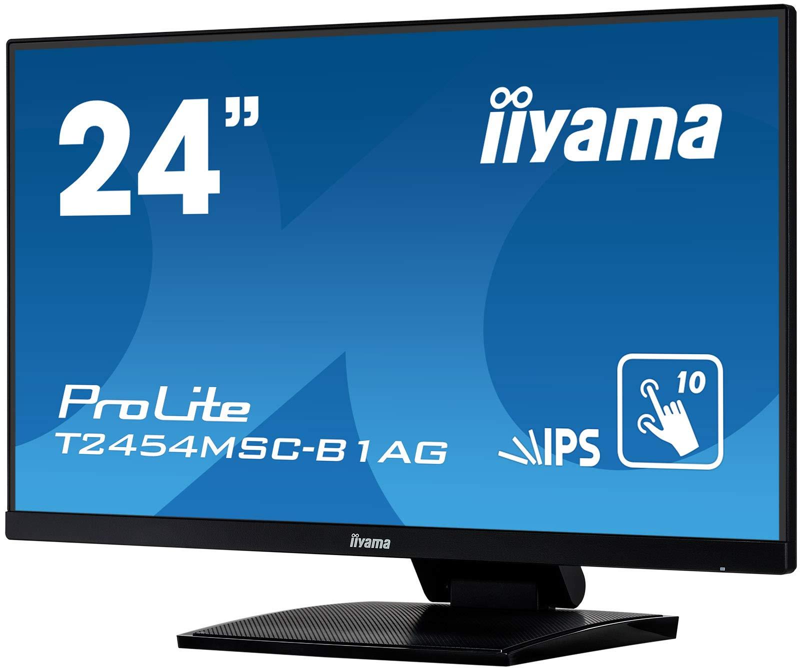 iiyama Prolite T2454MSC-B1AG 24″ LED IPS FullHD Puutetundlik Monitor – pakend ja tarvikud