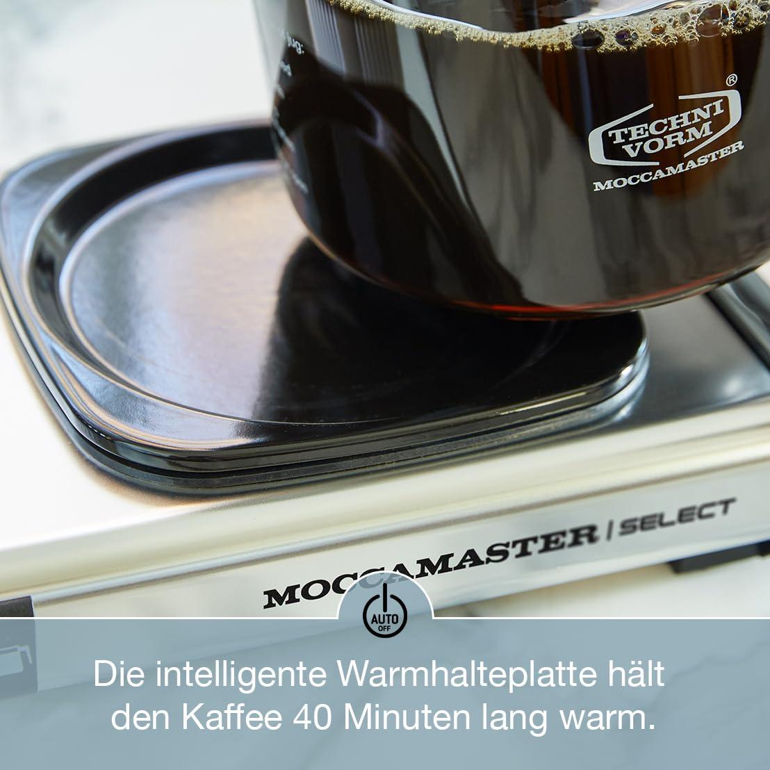Moccamaster KBG Select, Kohvimasin, Filtrikohvimasin, Retro, Matt Must, 1.25L – kasutusnäide