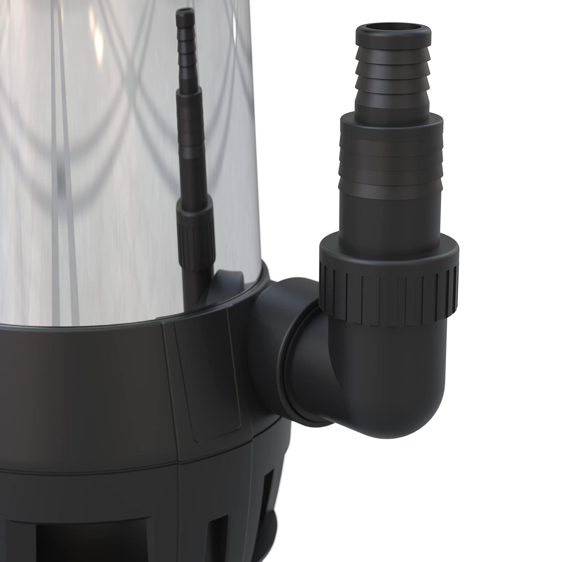 Güde 94679 musta vee sukelpump GS 750.1 INOX (4-astmeline sensorlüliti, roostevabast terasest korpus, vooluhulk 15 000 l/h), must, roostevaba teras, sinine – kasutusnäide