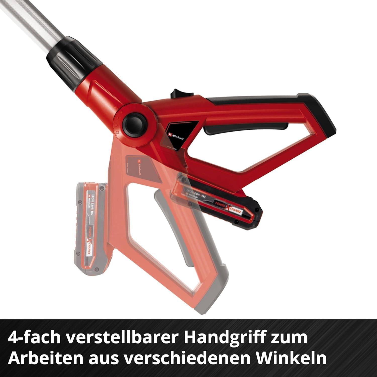 Einhell akuga multifunktsionaalne tööriist GE-HC 18 Li T Kit (18V, 3Ah, 2-ühes hekilõikur ja kettsaag, Oregon juhtplaat, koos aku ja laadijaga) – pilt 8