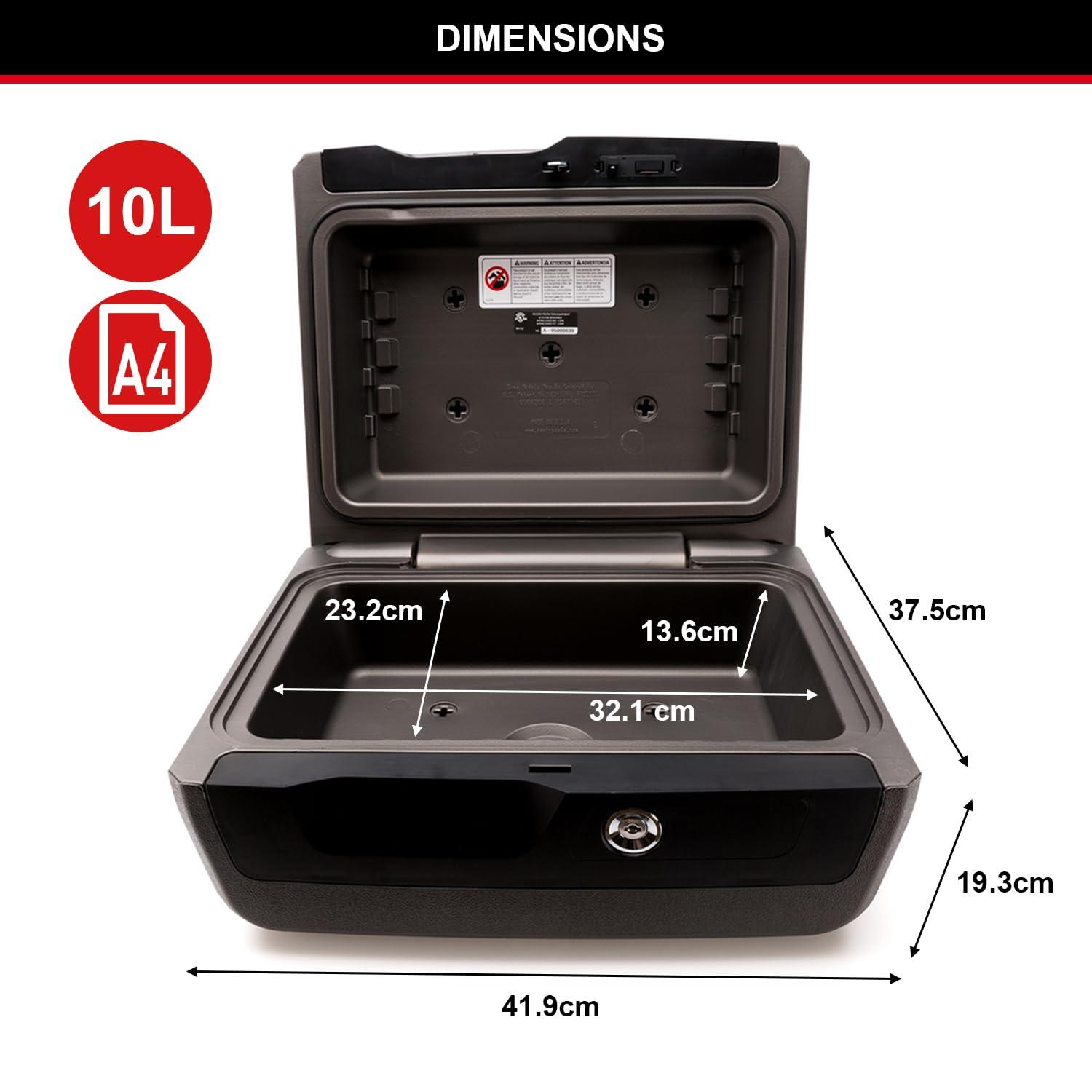 MASTER LOCK turvakassett [Tule- ja veekindel] [Suur] [Lukuga] LCFW30100 – ID-kaartide, A4-dokumentide, väikese elektroonika, ehete jms jaoks – pilt 6