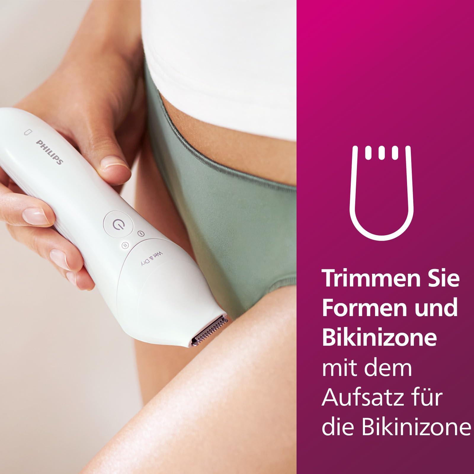 Philips Epilaator Series 8000, juhtmevaba märg- ja kuivkasutusega epilaator jalgadele ja kehale, karvaeemaldusseade, 6 lisatarvikuga, mudel BRE715/00 – lisavaade