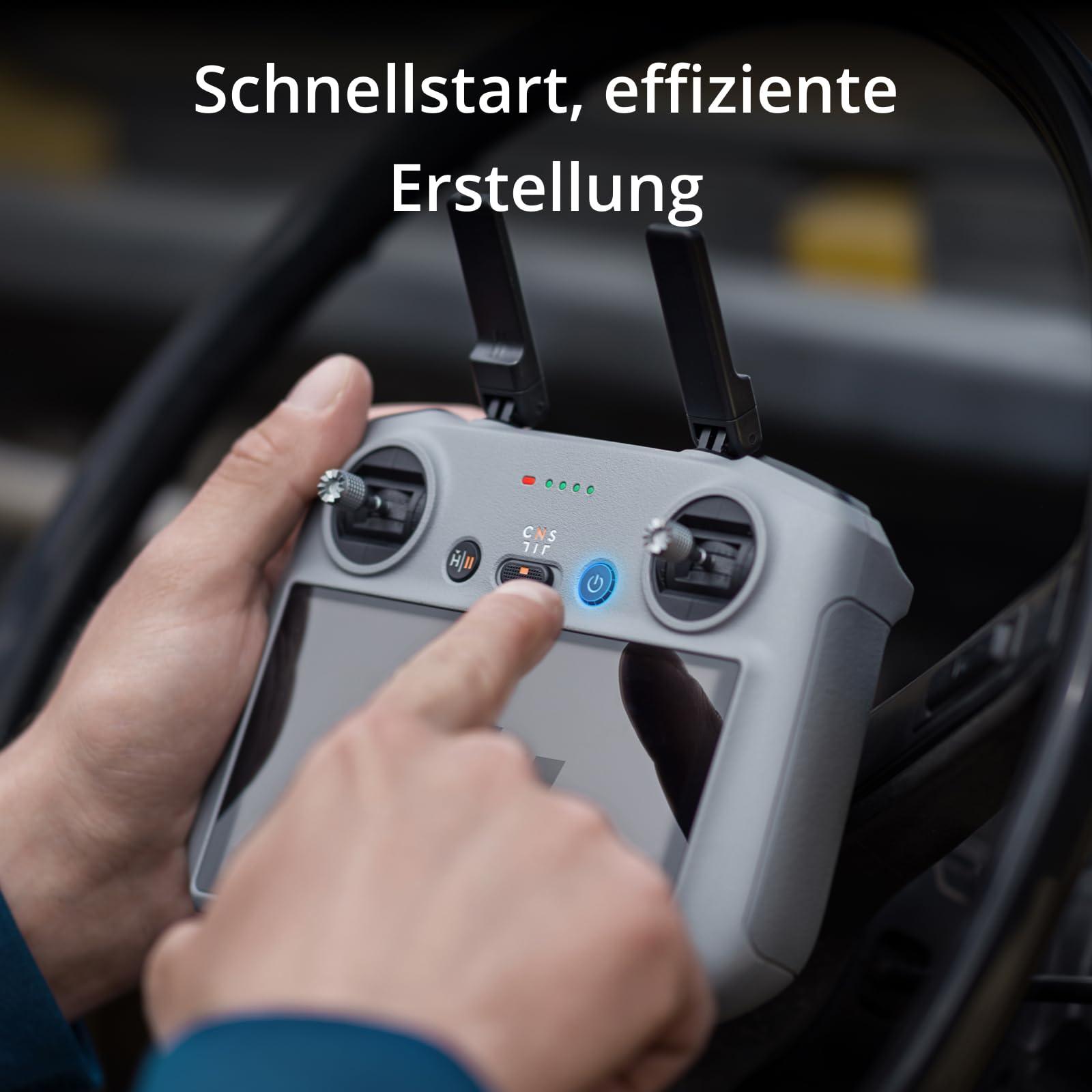 DJI RC 2 puldiga kaugjuhtimisseade DJI Flip, DJI Air 3S, DJI Air 3, DJI Mini 4 Pro, DJI Neo droonidele, 20 km O4-ülekanne, 5,5-tolline Full-HD ekraan, nutikas puldijuhtimine droonidele – kasutusnäide