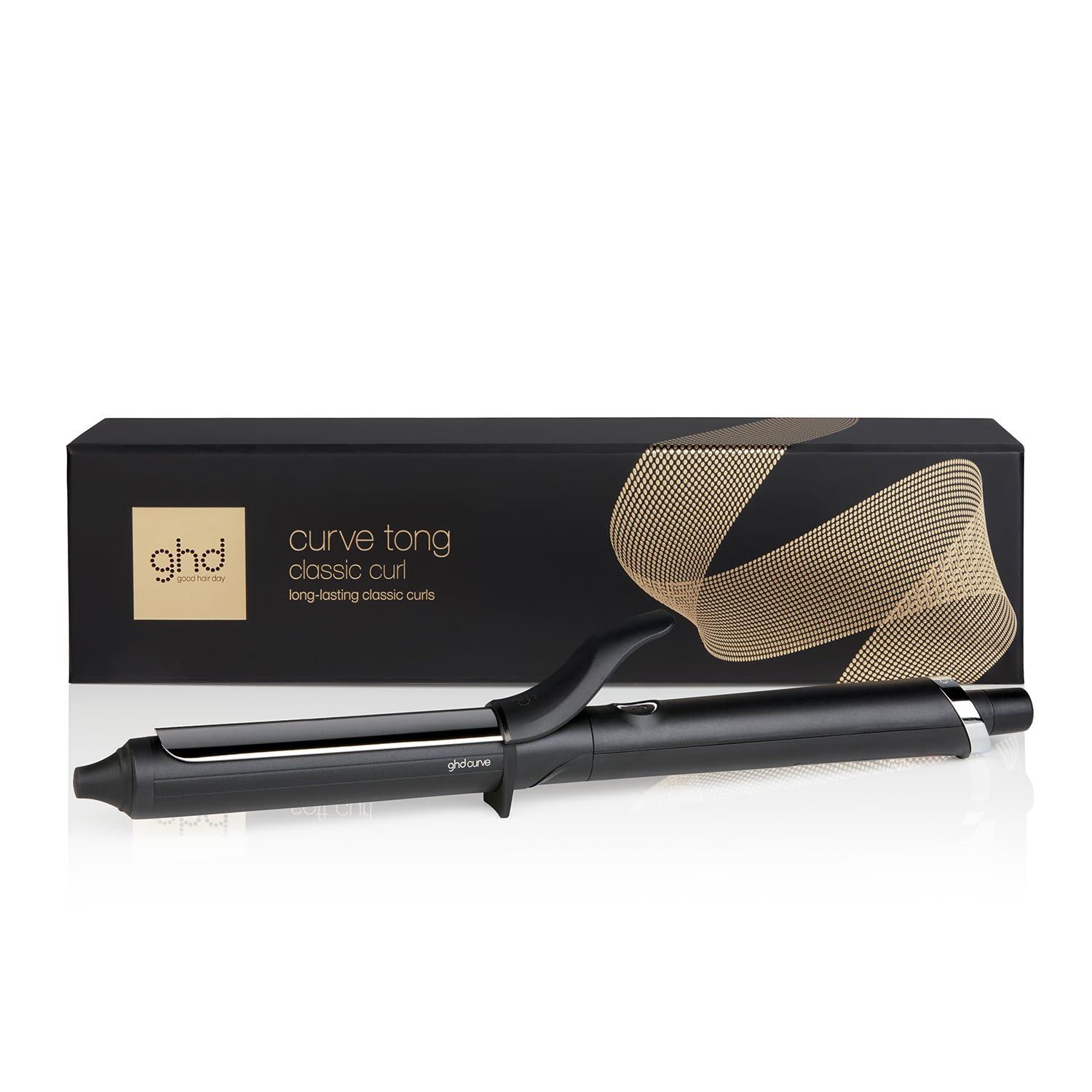 ghd curve classic curl tangid, professionaalne lokitang klambriga, 26 mm läbimõõduga – pakend ja tarvikud