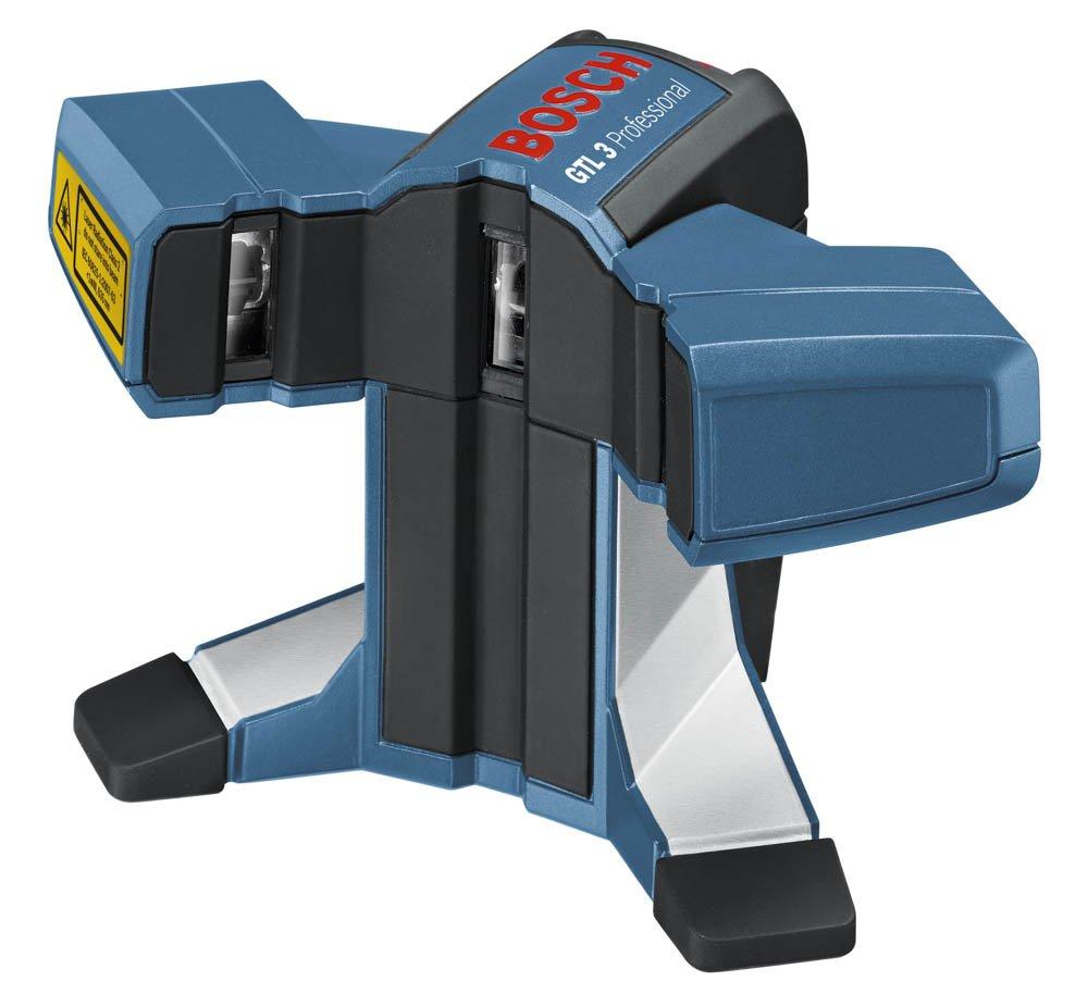 Bosch Professional GTL 3, 20 m tööulatus, IP54 tolmu- ja pritsmekindel, joondusplaat, kaitsekott, laser-sihtplaat – detailne vaade