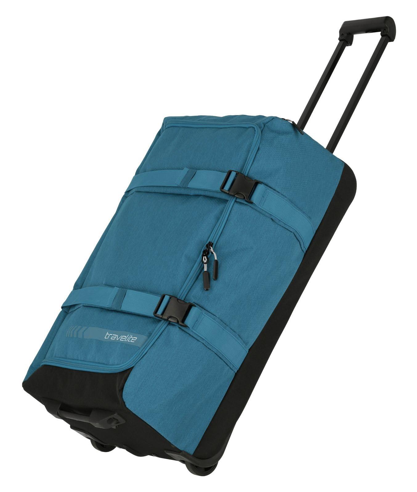 Travelite Trolley reisikott ratastega, keskmine suurus, Kick Off, praktiline ratastega reisikott puhkuseks ja spordiks, 68 cm, 65 liitrit