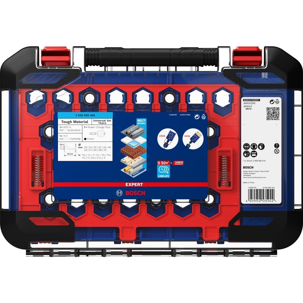 Bosch 11x EXPERT Tough Material Auksaagide Komplekt (puule, metallile, tellisele, Ø 20-76 mm, professionaalne tarvik puurmasinale/kruvikeerajale) – lisavaade