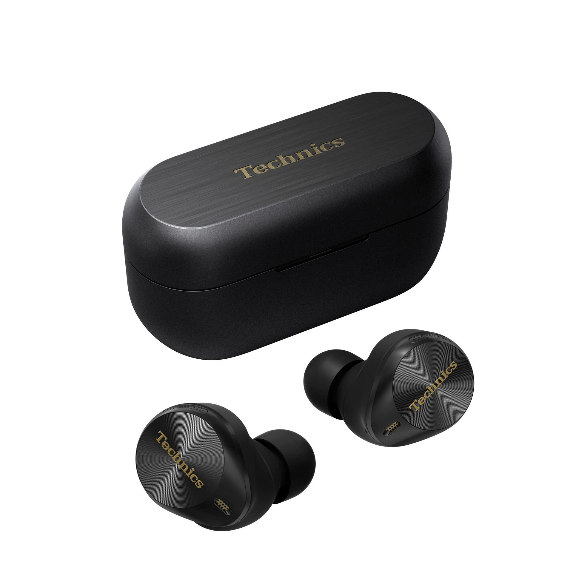 Technics EAH-AZ80E-K juhtmevabad kõrvaklapid mürasummutusega, MultiPoint Bluetooth 3 seadmele, mugavad in-ear klapid, juhtmevaba laadimine, must