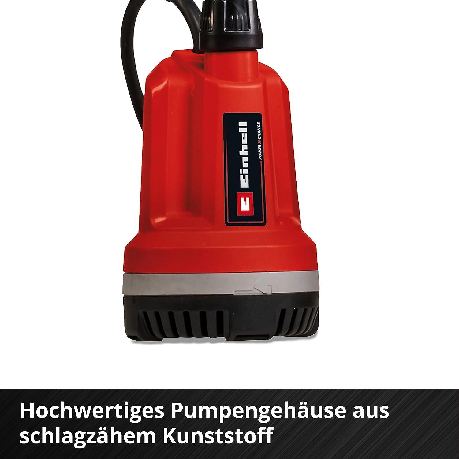 Einhell aku-sukelduspump/Regenveepump GE-PP 18 RB Li-Solo Power X-Change (18 V, maksimaalne surve 2 bar, kuni 3.000 L/h, paindlik akukarp, ilma akuta) – pilt 7