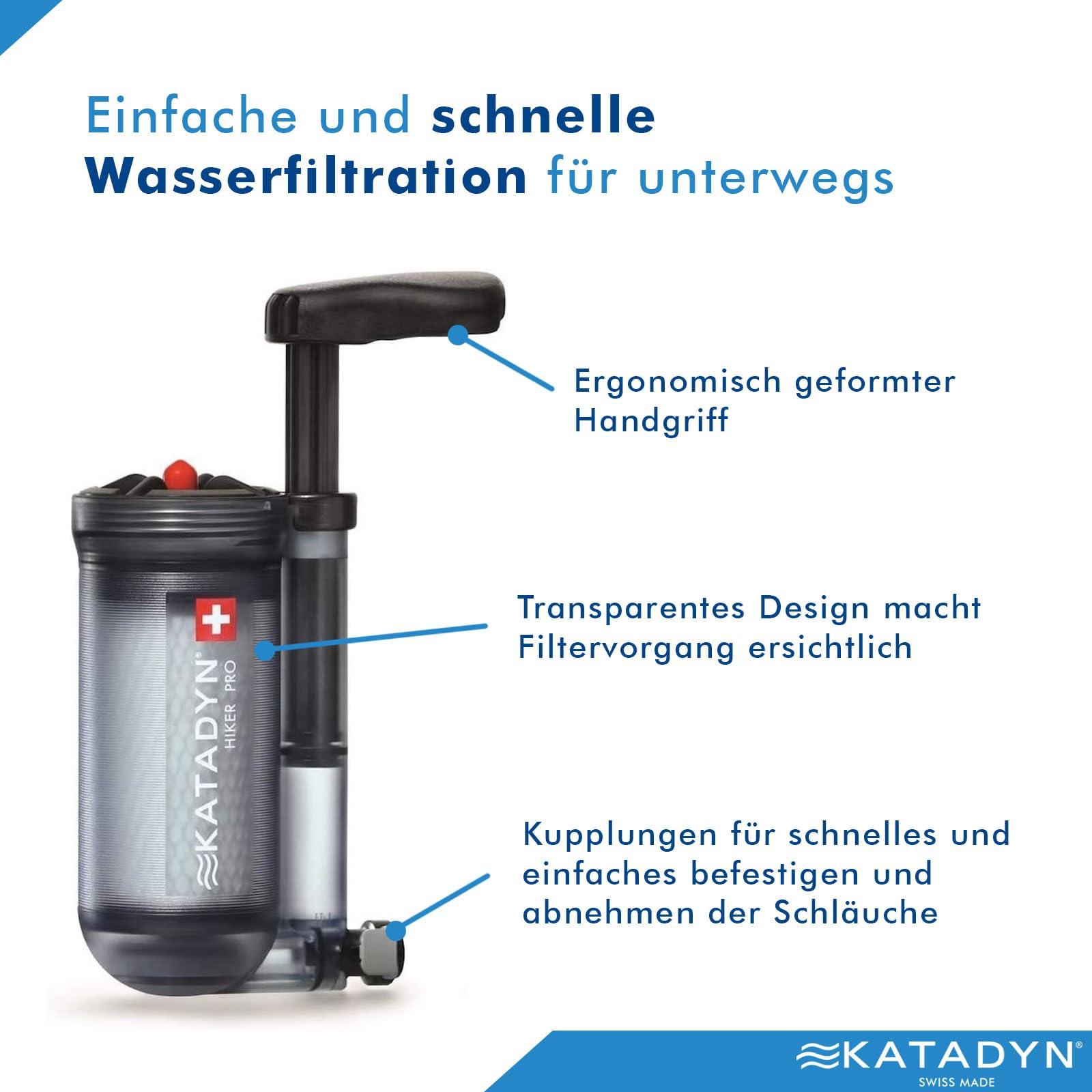 KATADYN Unisex Hiker Pro läbipaistev väliveefilter, ühesuurune, EU – kasutusnäide