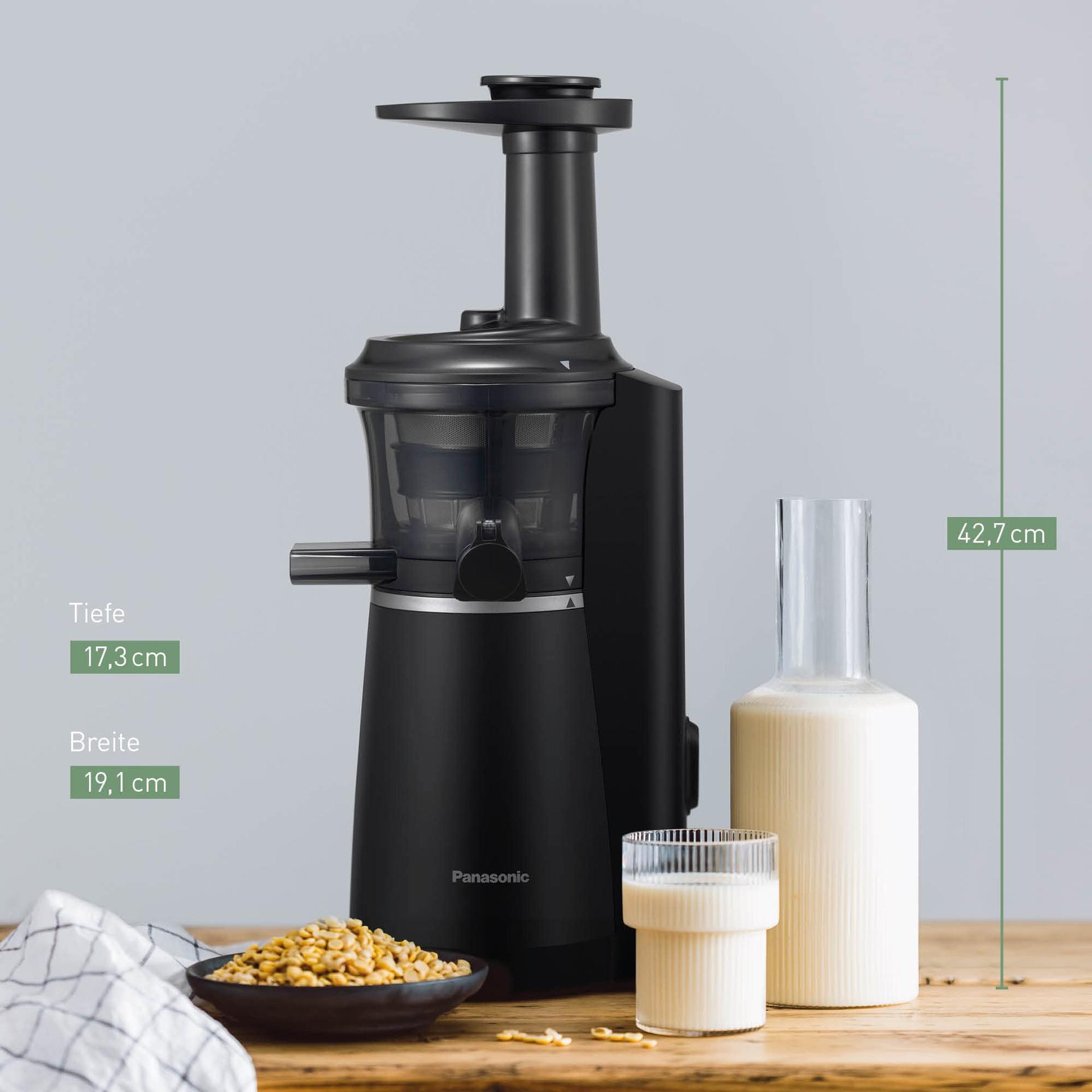 Panasonic aeglane mahlapress MJ-L501KXE – elektriline mahlapress puu- ja köögiviljadele, sorbettide valmistamine, 150W, must – pilt 8