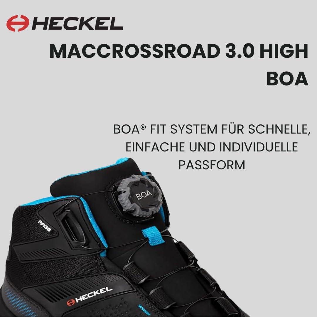 Heckel MACCROSSROAD 3.0 turvasaapad – BOA-kinnitus – Must – Suurus 43 – pakend ja tarvikud