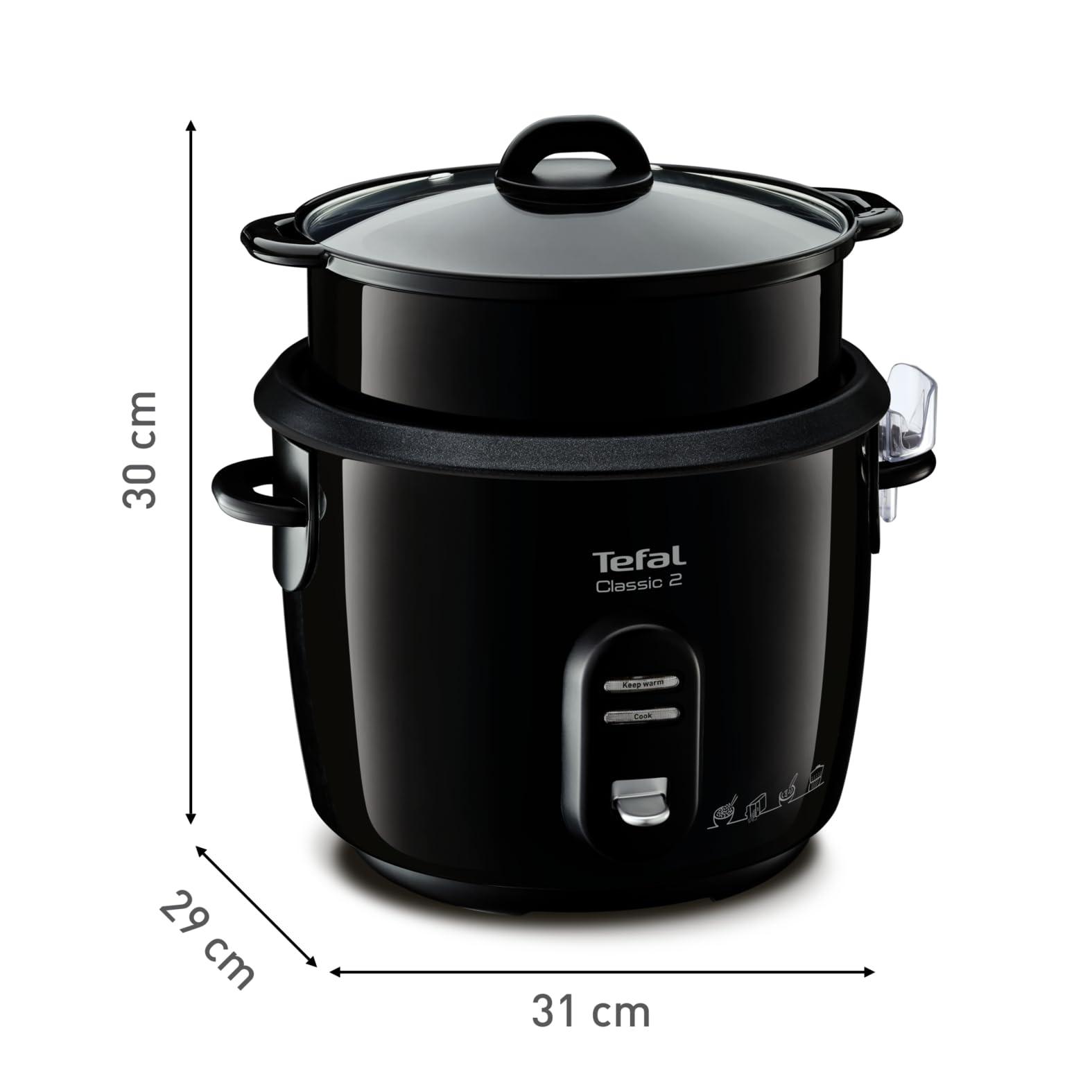 Tefal New Classic riisikeetja RK1038 | automaatsed programmid | soojashoidmise funktsioon | 5L maht | aurutamisfunktsioon | must-metallik – pilt 8