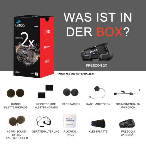 CARDO tasuta mootorratta Bluetooth-intercom Freecom 2X Solo