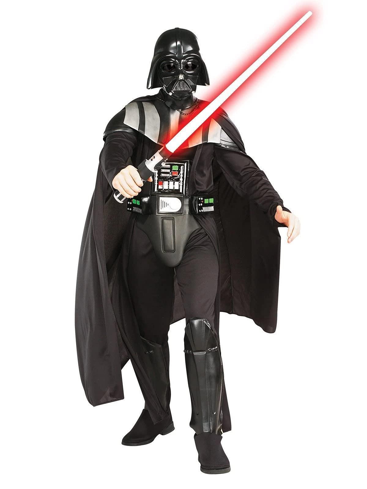 Rubie’s 888107-L Rubie’s Ametlik Star Wars Darth Vader Deluxe Kostüüm Täiskasvanutele XL Suurus, Must Halloween – kasutusnäide