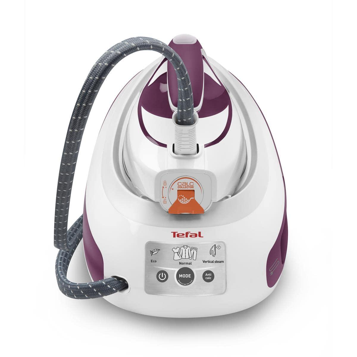 Tefal Express Anti-Kalk aurutriikimissüsteem, 2800 W, 6,5-barine surve, katlakivikollektsioon, optimaalne auru- ja temperatuurikombinatsioon, automaatne väljalülitus, 1,8 L veepaak, valge/lilla, SV8054 – pilt 6