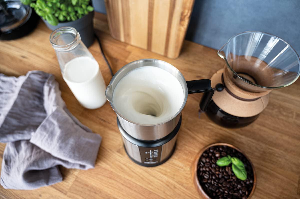 Cloer 7789 induktsioonpiimavahusti, 600ml piimavaht 450ml piimast, 500ml kuuma šokolaadi, 800ml anum, magnetiline vahustamispool, roostevabast terasest kann, nõudepesumasinas pestav – lisavaade