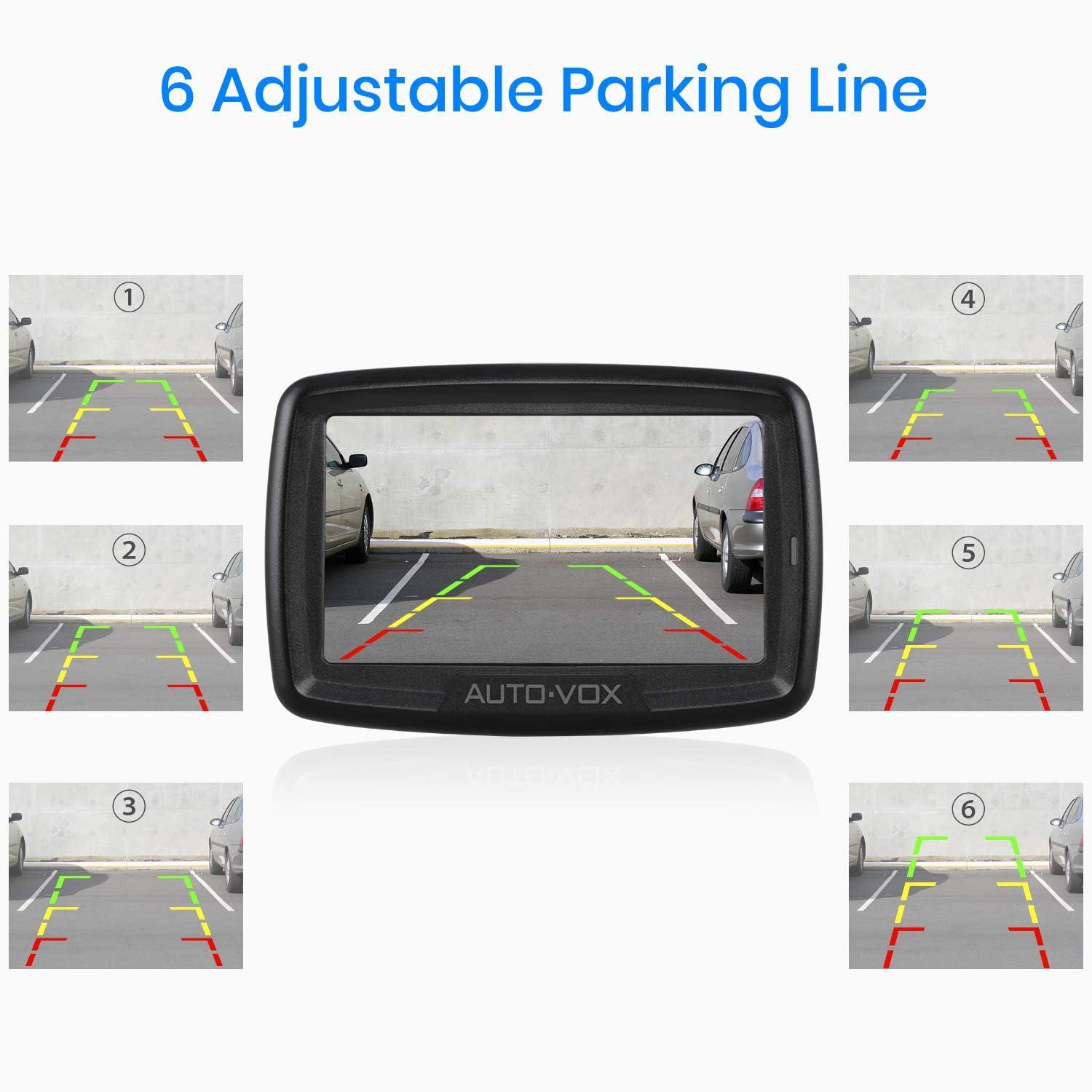 AUTO-VOX Digitaalne Juhtmevaba Tagurduskaamera CS2, 4,3″ LCD-monitoriga, IP68 Veekindel, Öövaatlus, Sisemine Antenn, Lihtne Paigaldus – pilt 10