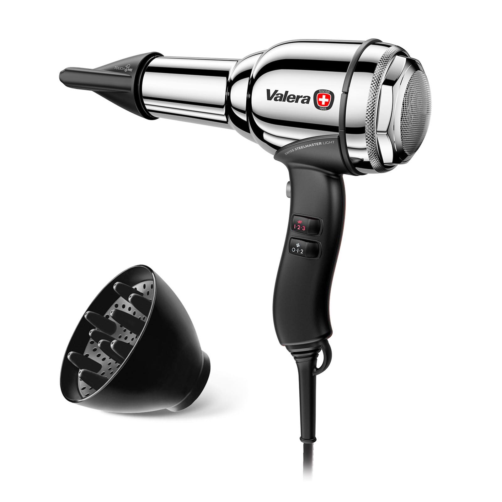 Valera, Swiss Steel Master Light, professionaalne kroomitud terasest föön, kerge ja võimas mootor, 3 temperatuurirežiimi, ioonigeneraator, 2100 W, Swiss Made