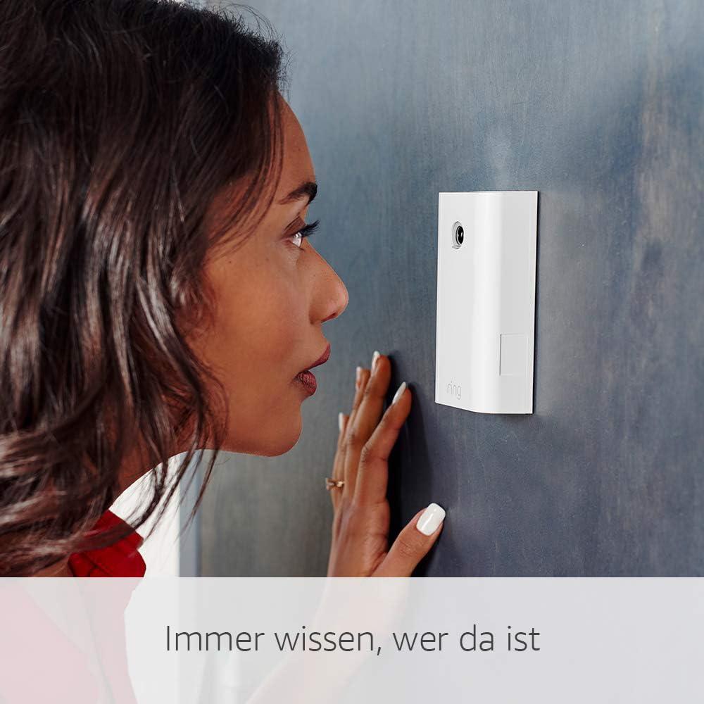Ring Video-Uksesilm (Door View Cam) | Videouksekell asendab uksepiiluja | Uksekell kaameraga, HD-video, kahepoolne suhtlus | Sobiv uksepaksusele 34mm – 55mm | Video-uksekell – detailne vaade