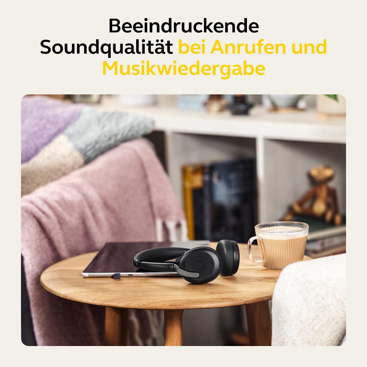 Jabra Evolve2 65 Flex – Juhtmevaba stereo Bluetooth-peakomplekt mürasummutava Jabra ClearVoice tehnoloogiaga ja hübriidse ANC-ga – Ühildub juhtivate UC-platvormidega – Must – pilt 8