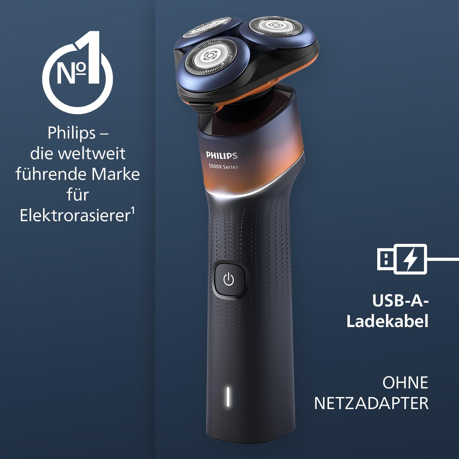 Philips Shaver Series 5000X, Elektriline Pardel Märg- ja Kuivraseerimiseks, Skin Protect Tehnoloogia, Paindlik 360-Kraadine Raseerimispea, Kiirlaadimine 1h/5min (Mudel X5012/00) – detailne vaade