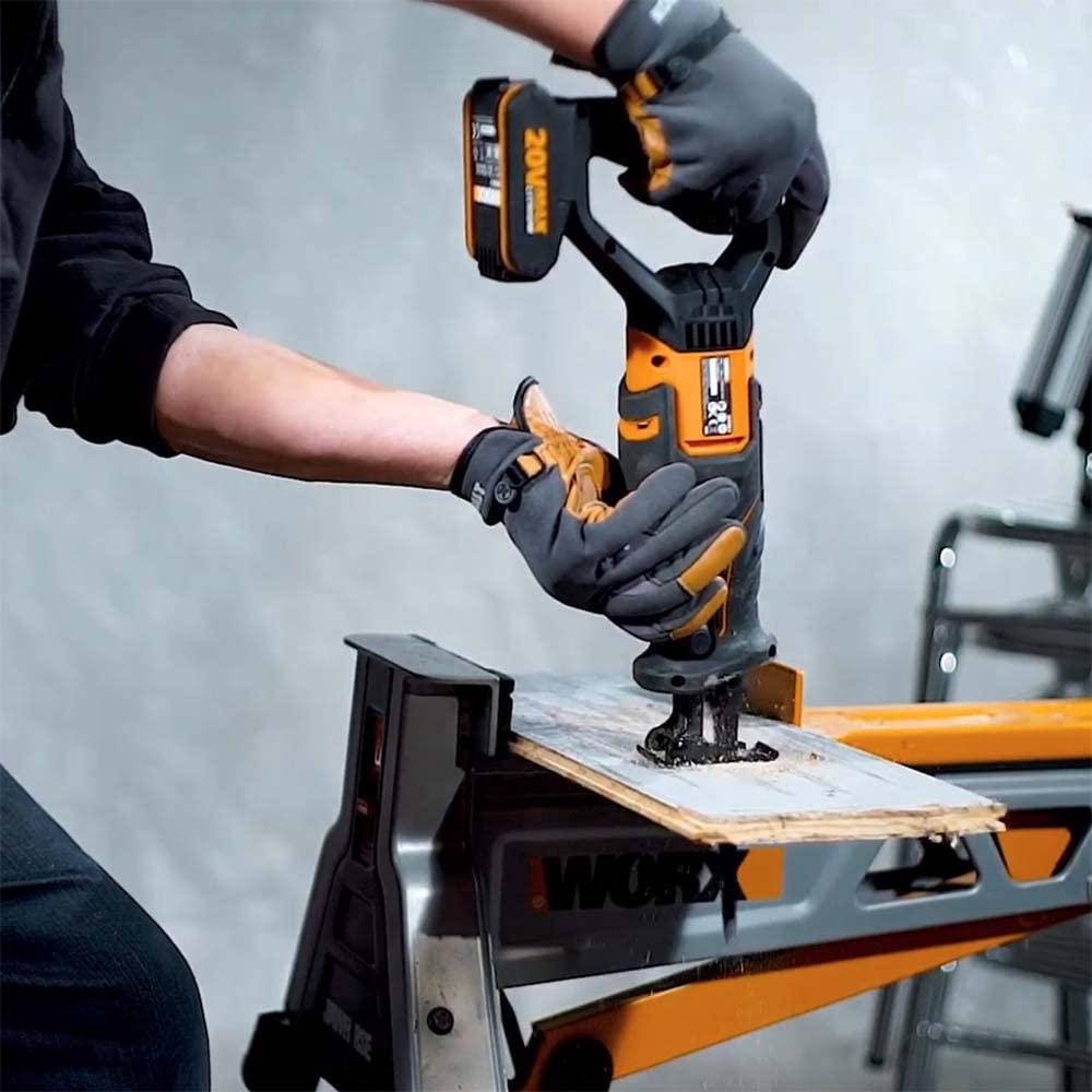 WORX WX500.9 akuga tikksaag 20V – võimas ja ergonoomiline saag, muudetava kiirusega (sisaldab puidu- ja metalli lõikeketast, ilma aku ja laadijata) – pilt 7