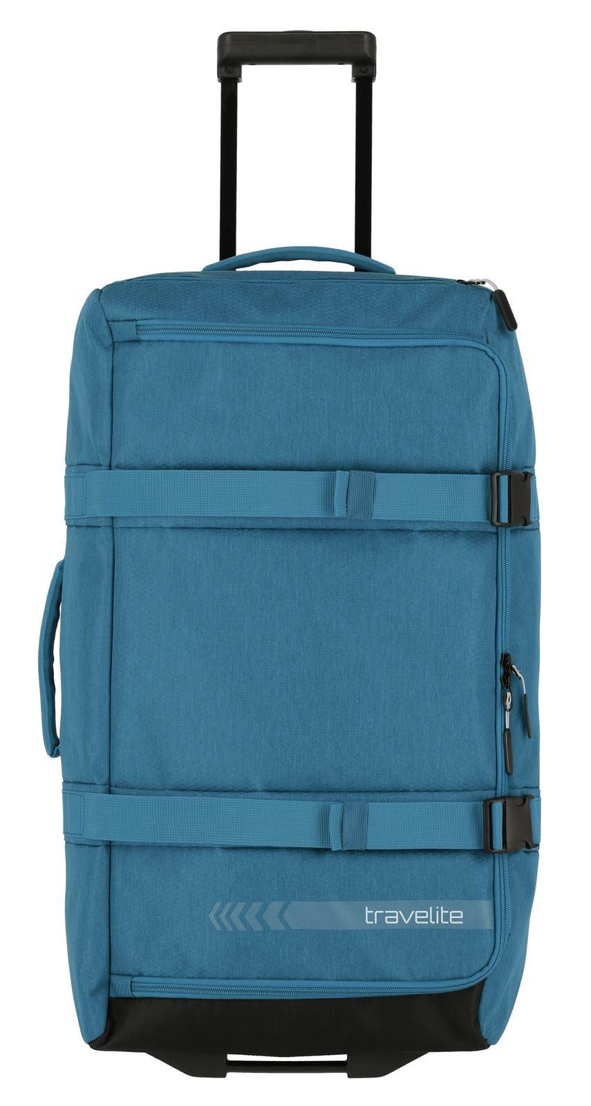Travelite Trolley reisikott ratastega, keskmine suurus, Kick Off, praktiline ratastega reisikott puhkuseks ja spordiks, 68 cm, 65 liitrit – detailne vaade