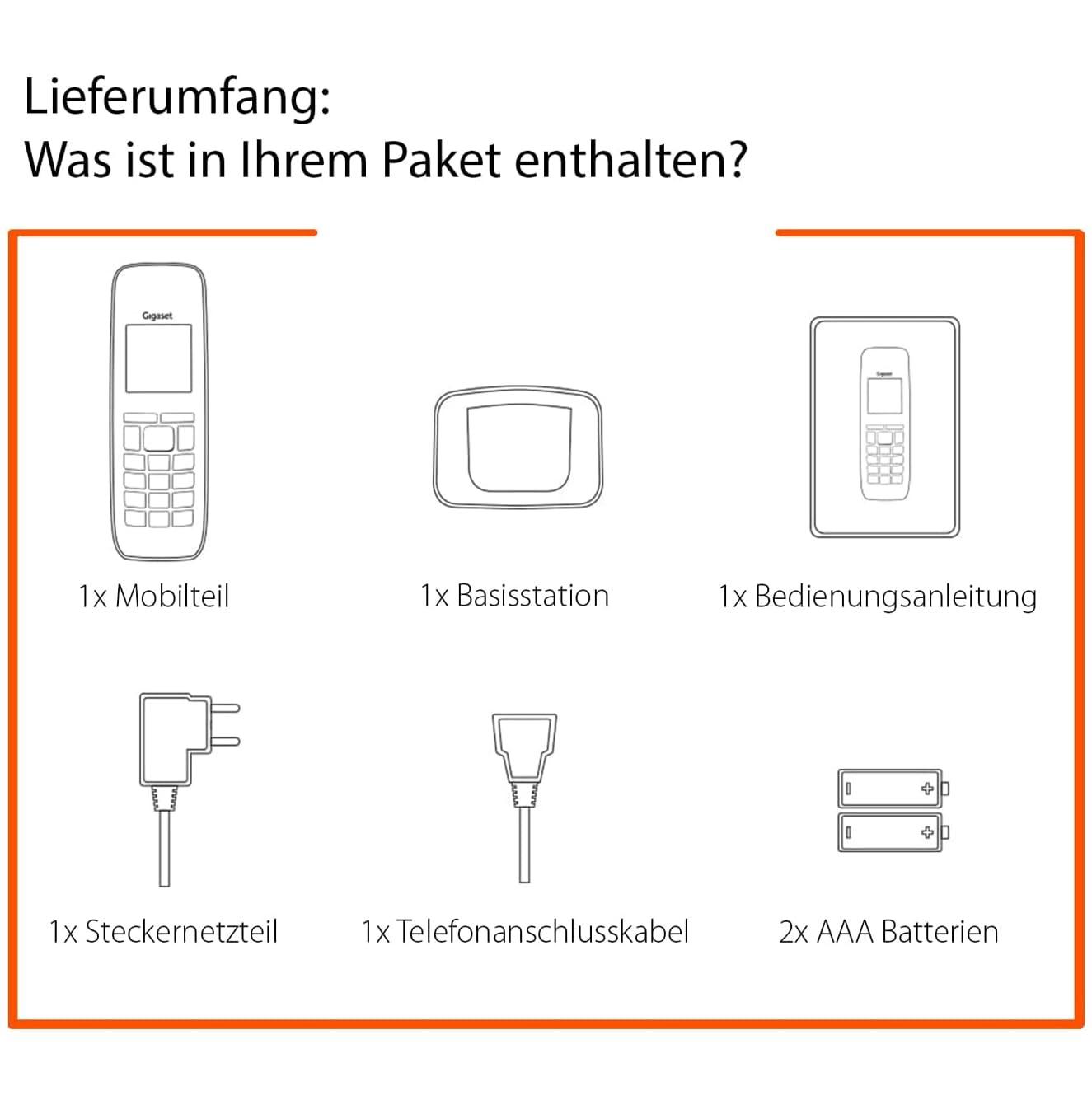 Gigaset E630 – Vastupidav juhtmeta DECT-telefon – Töökodade mobiiltelefon – löögikindel, tolmukindel ja veekindel (IP65) – vibratsioonihäire – helitugevuse reguleerimine, must [Saksa versioon] – pilt 6