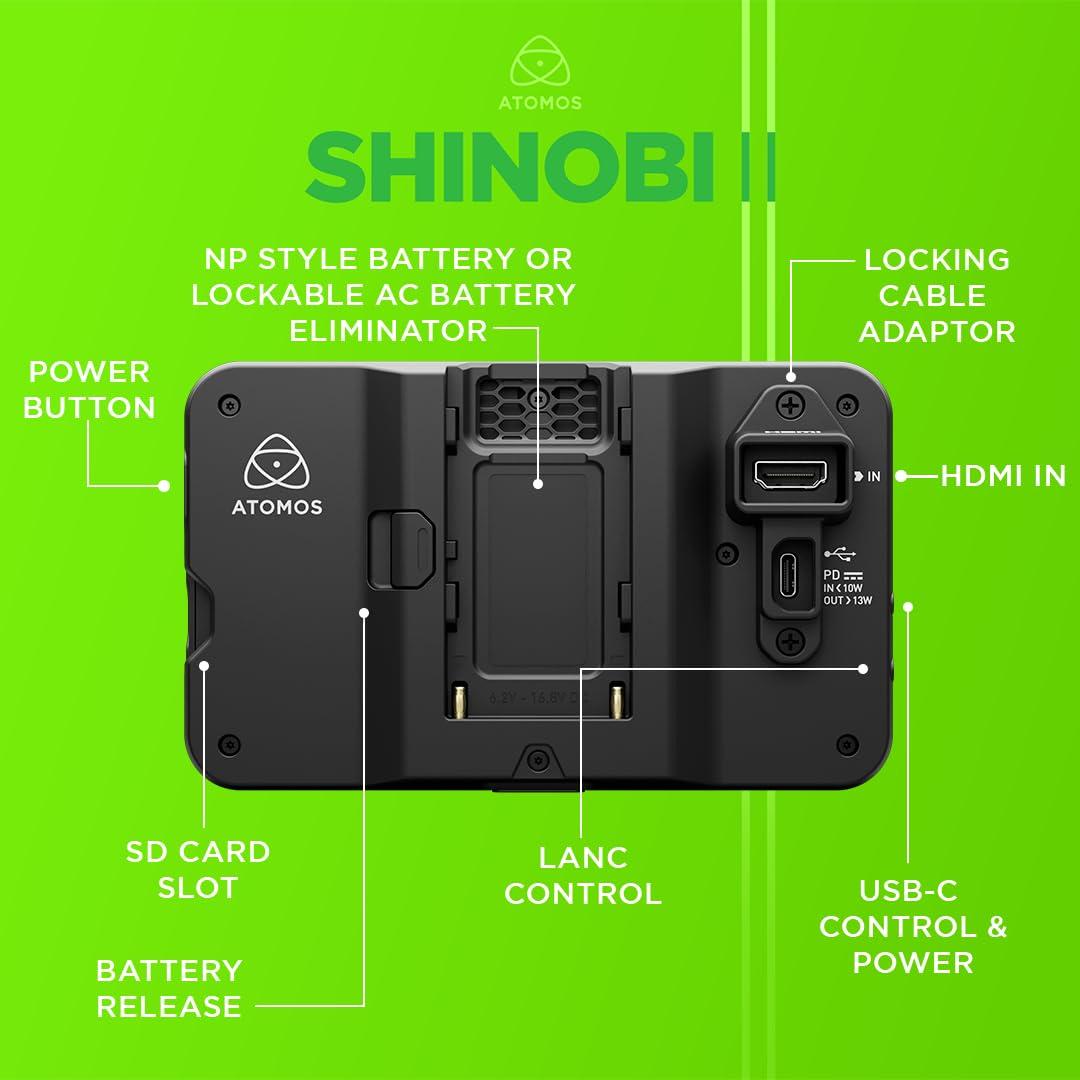 ATOMOS Shinobi II monitor – detailne vaade