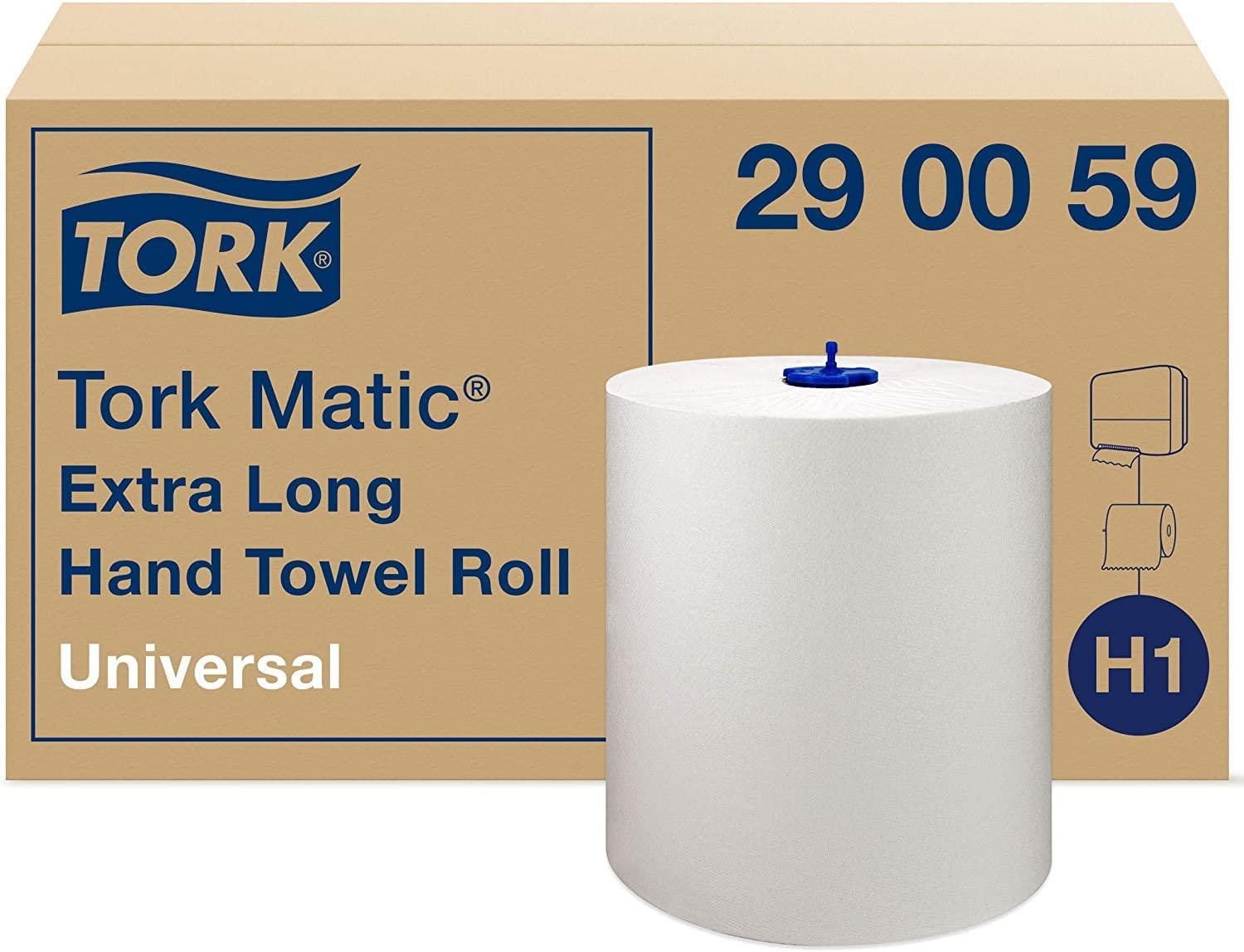 Tork 290059 Matic rullkäterätik, eriti pikk, valge (6-pakk)