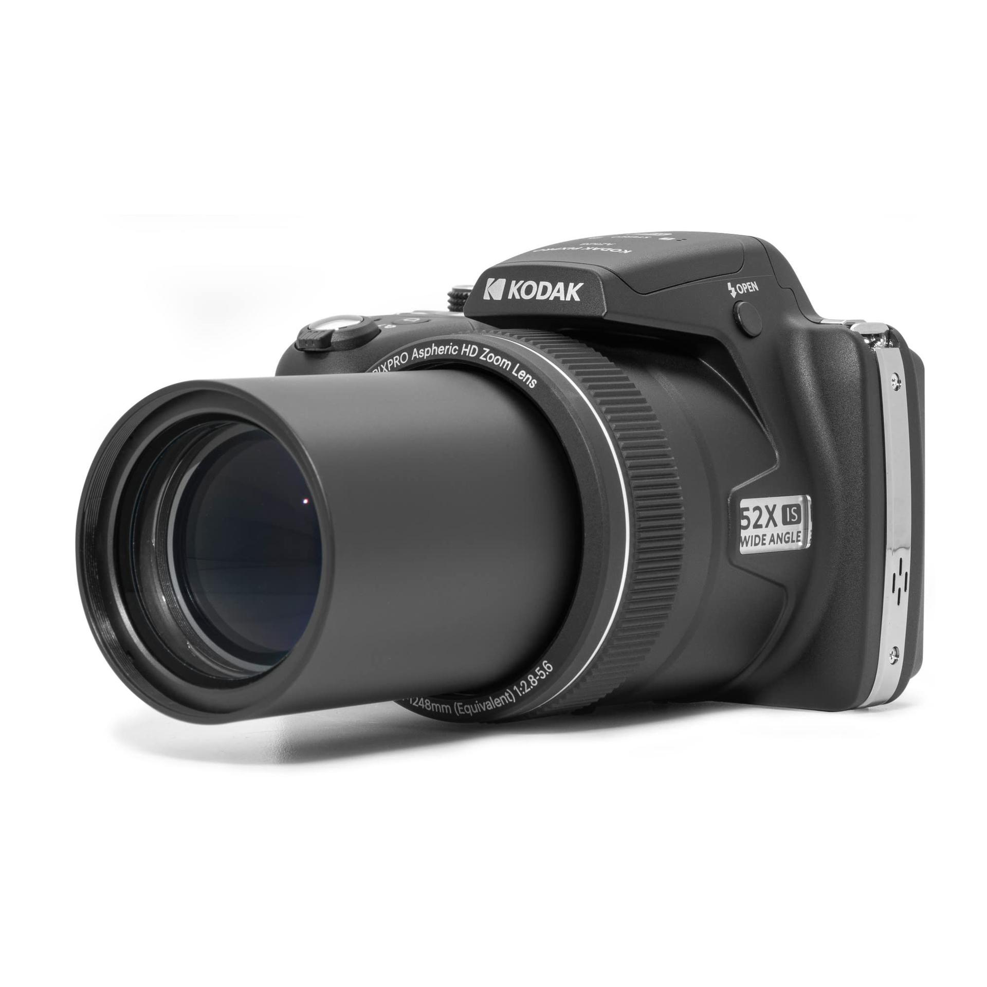 KODAK Pixpro AZ528 – Digitaalne bridge-kaamera, 16 MP, 52x optiline suum, optiline pildistabilisaator, 3-tolline LCD-ekraan, Full HD 1080p video, liitiumioonaku – Must – pilt 6