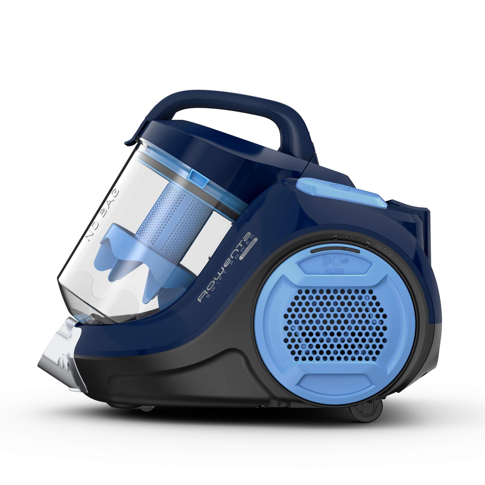 Rowenta Swift Power Cyclonic tolmuimeja ilma kotita, 900 W, võimas imemine, 1,2 L tolmuanum, kõrge filtreerimine, suur katvus, juhtmega kotivaba tolmuimeja, sinine, RO2981EA – pilt 9
