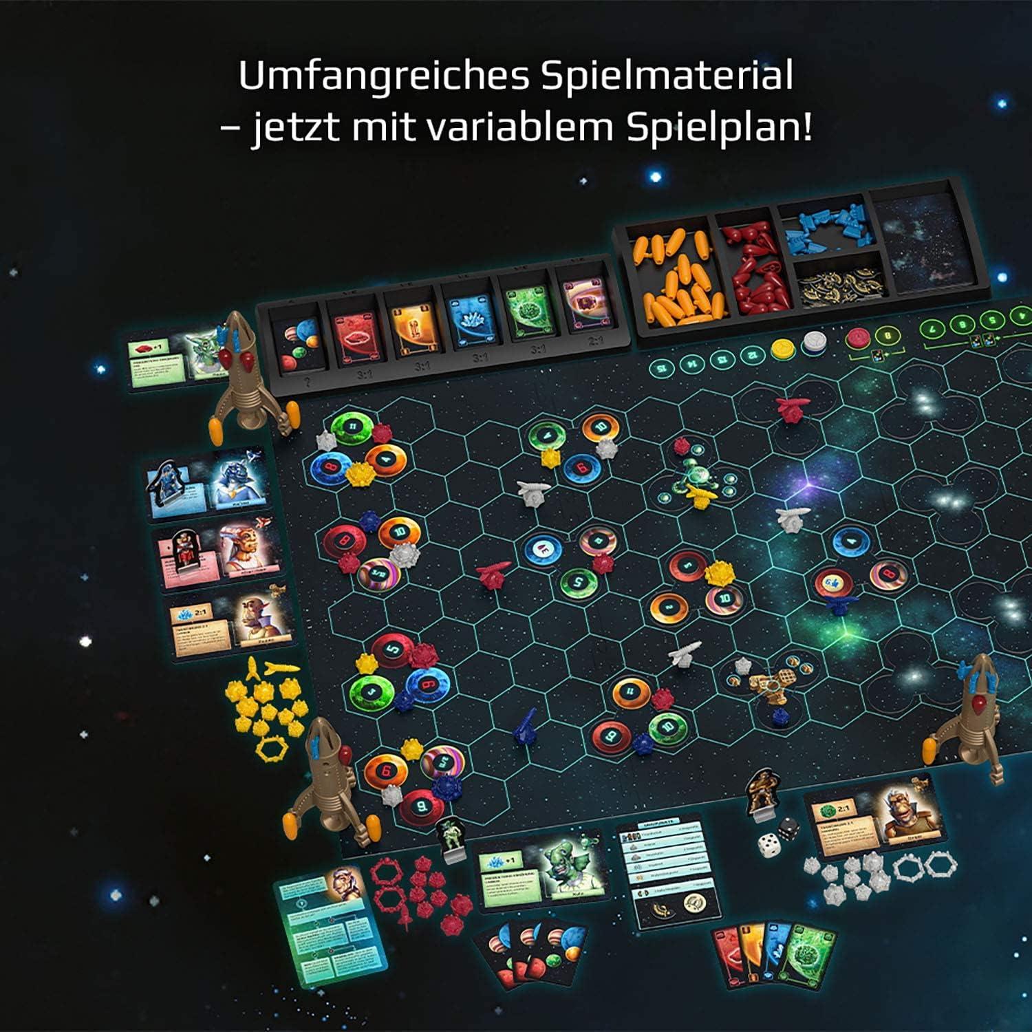 KOSMOS 693183 Catan – Täheuurijad, lauamäng 3-4 mängijale alates 12. eluaastast, iseseisev strateegiamäng klassikalisest Catanist – detailne vaade