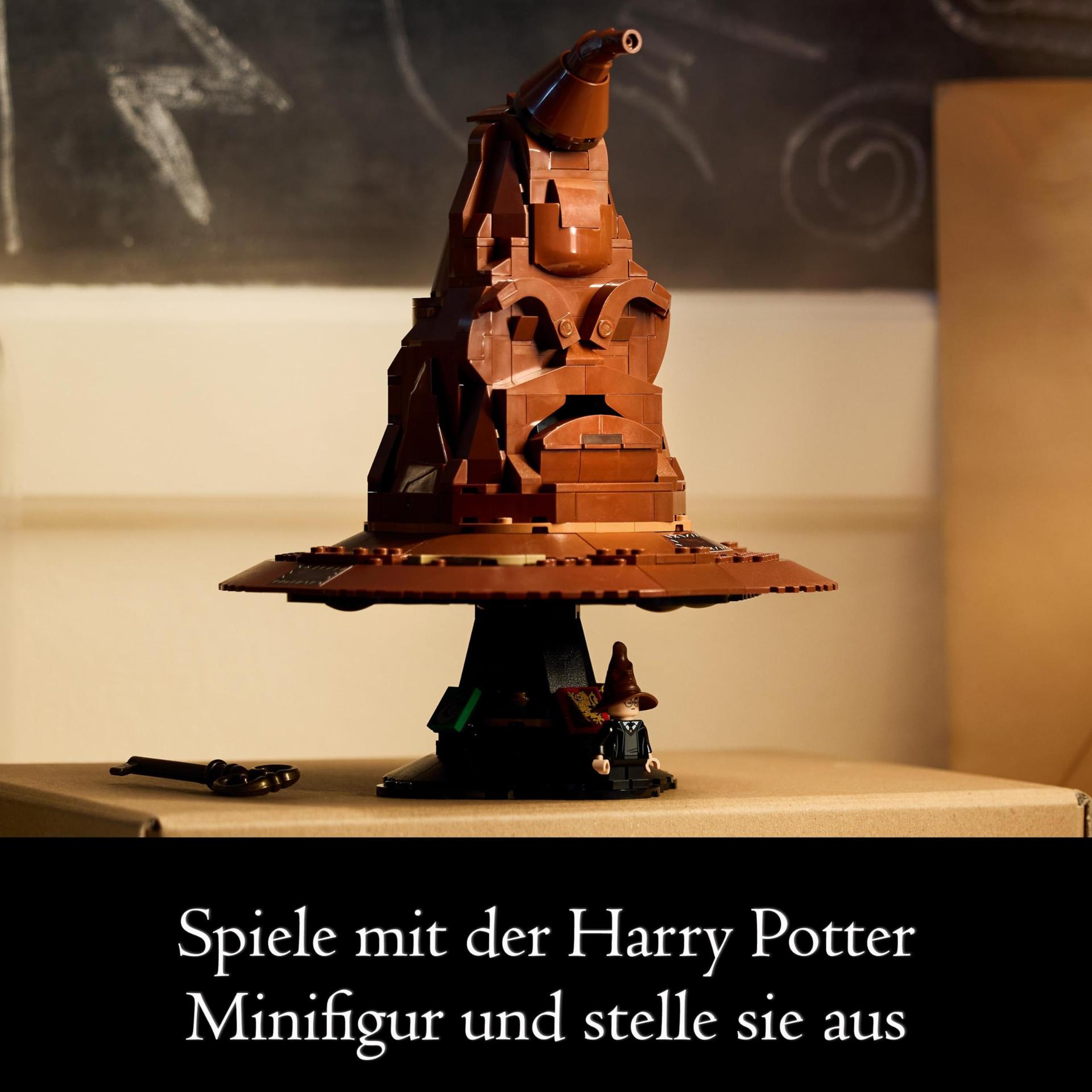 LEGO Harry Potter Kõnelev Müts, Sigatüüka Mudel Täiskasvanutele, Filmikingitus Naisele ja Mehele, Emale ja Isale, Juhuslike 31 Heli Kombinatsiooniga, Määrab Sinu Sigatüüka Maja 76429 – pilt 7