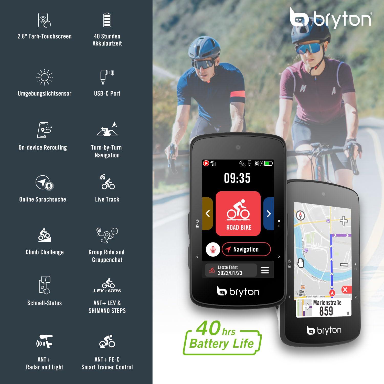 Bryton Rider 750SE 2,8-tolline värviline LCD-puuteekraaniga GPS-jalgrattakompuuter, offline-EU kaart, ühilduvus rattaradari ja 40-tunnise aku kestvusega, pööre-pööralt navigatsioon – pilt 7