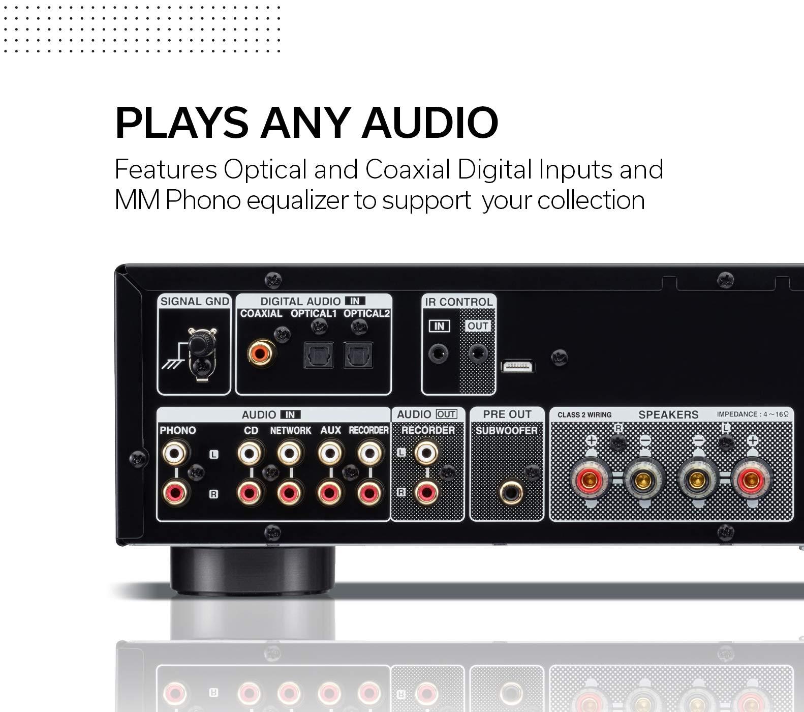 Denon PMA-600NE võimendi 70W kanali kohta ja Bluetoothiga, must – pakend ja tarvikud