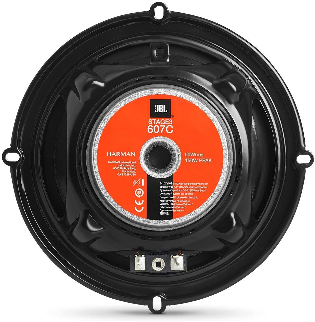 JBL Stage3 607C 2-Teeline Auto Helisüsteem – 250 W Komponentkõlarid 16 cm paigaldamiseks – lisavaade