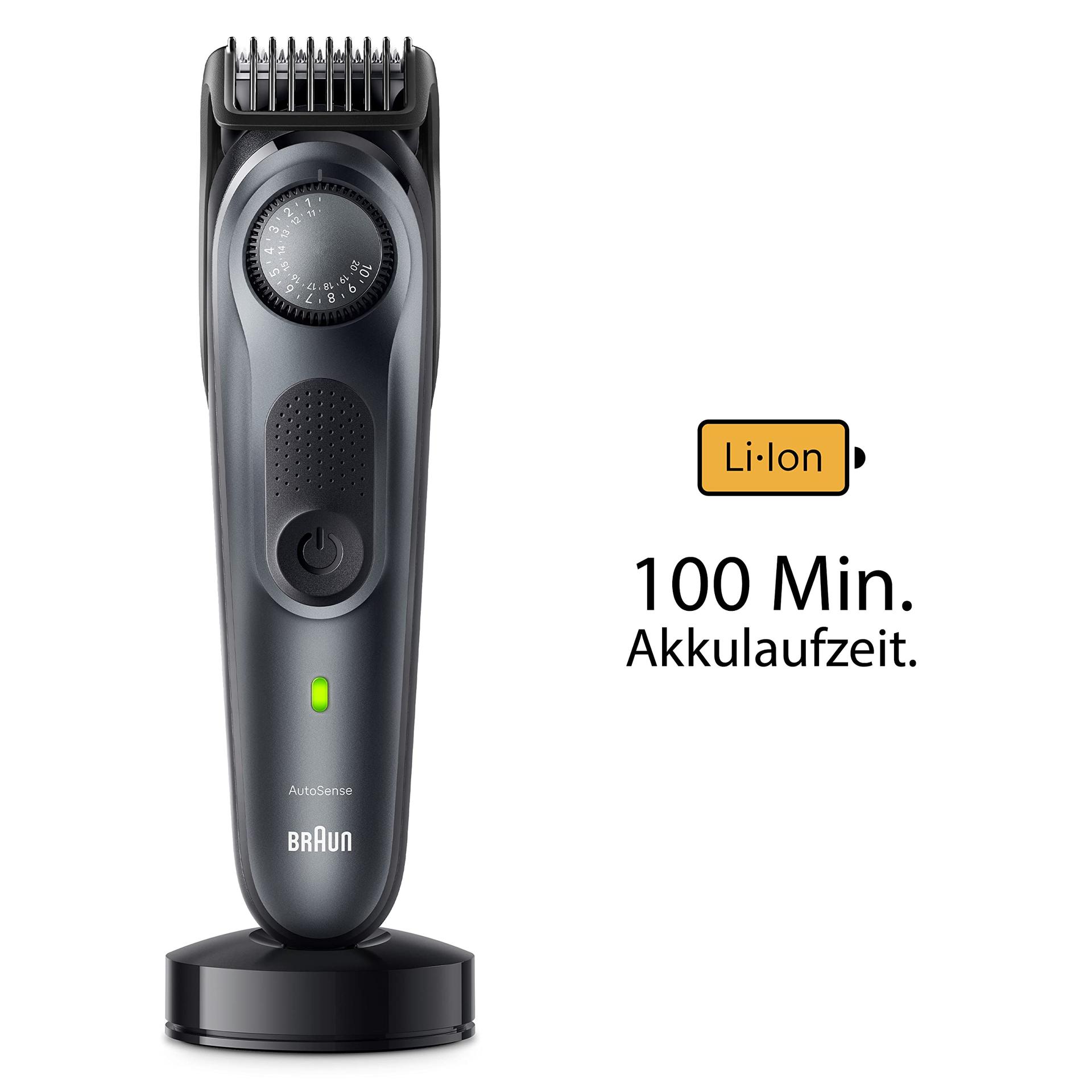 Braun habemetrimmer, juukselõikur meestele, professionaalne trimmer, 40 seadistust, laadimisjaam, reisikott, habememall, 100 min juhtmevaba tööaeg, BT7441 – lisavaade