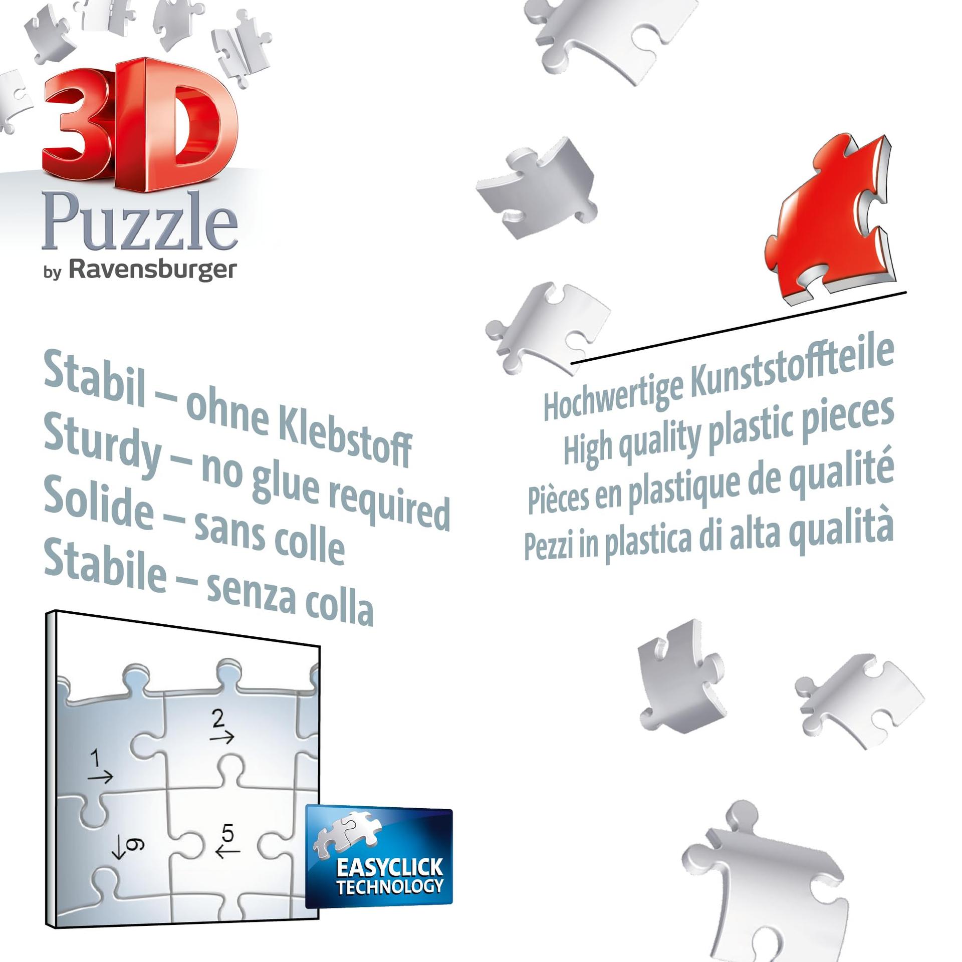 Ravensburger 3D Pusle 11550 – Harry Potteri Sigatüüka Loss – Suur Saal – Ööversioon – Valgustusega Suur Saal kõigile Harry Potteri fännidele alates 10. eluaastast – pilt 6