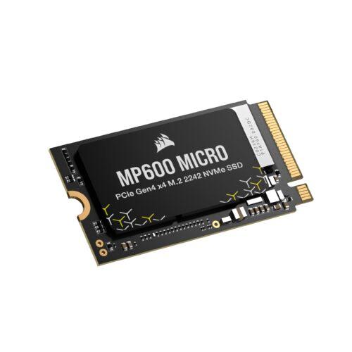 Corsair MP600 Micro 2TB M.2 NVMe PCIe x4 Gen4 SSD – M.2 2242 – Kuni 7.000MB/s järjestikune lugemine – Suure tihedusega 3D TLC NAND – Ühildub Lenovo Legion Go ja õhukeste sülearvutitega – Must
