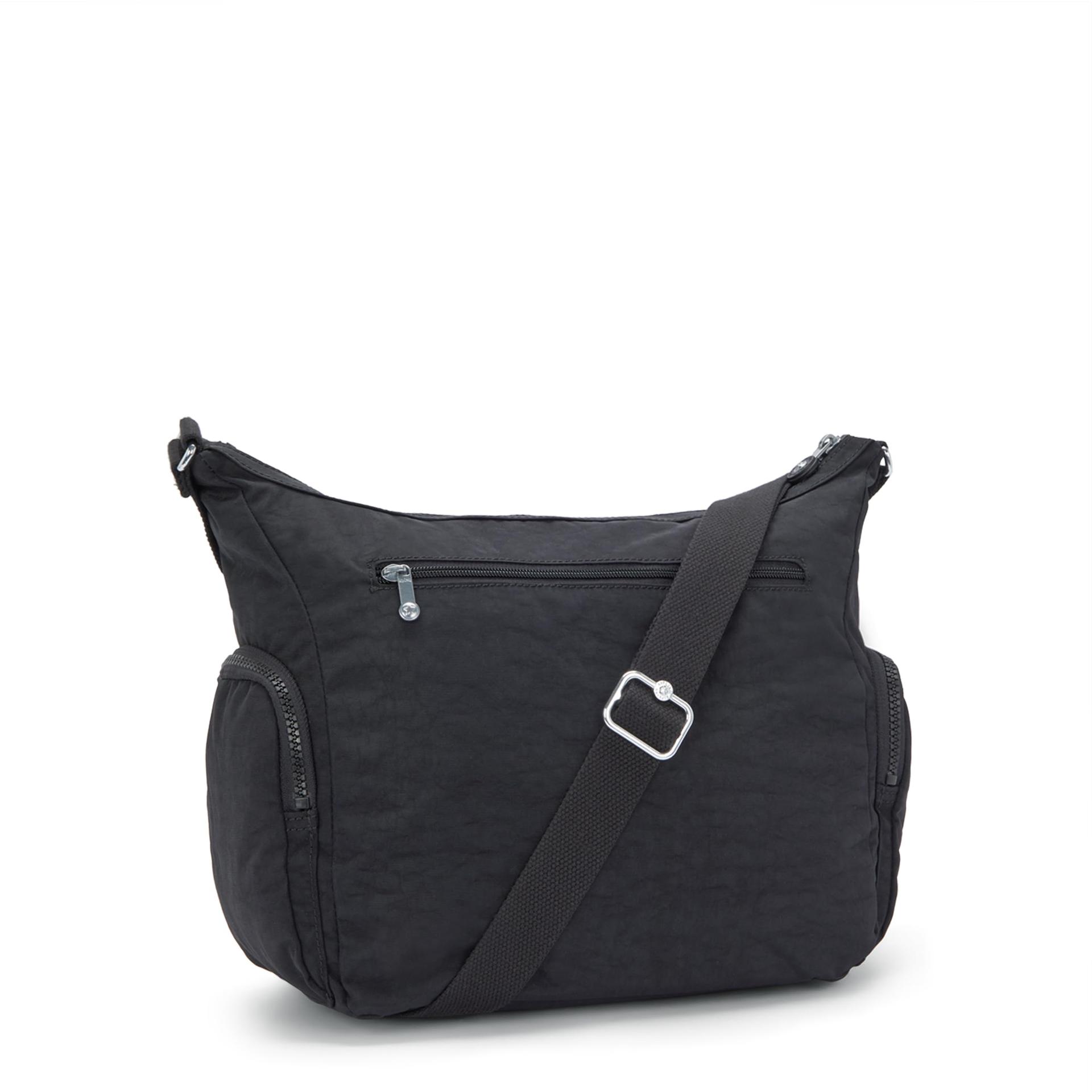Kipling GABBIE keskmise suurusega õlakott, Black Noir (must) – pakend ja tarvikud