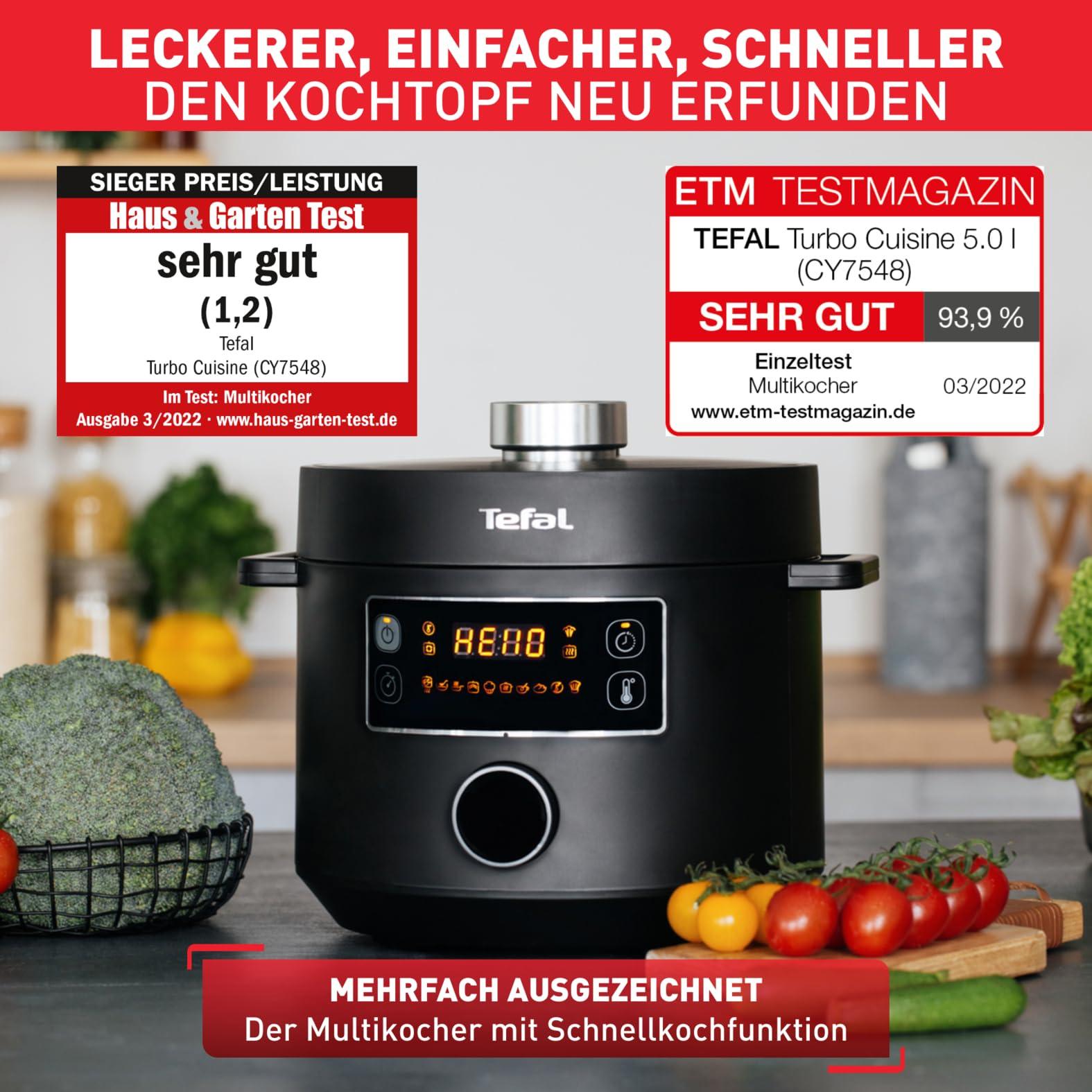 Tefal CY7548 Turbo Cuisine Multikeetja, 1000W, plastik, 5 liitrit, must – pilt 7